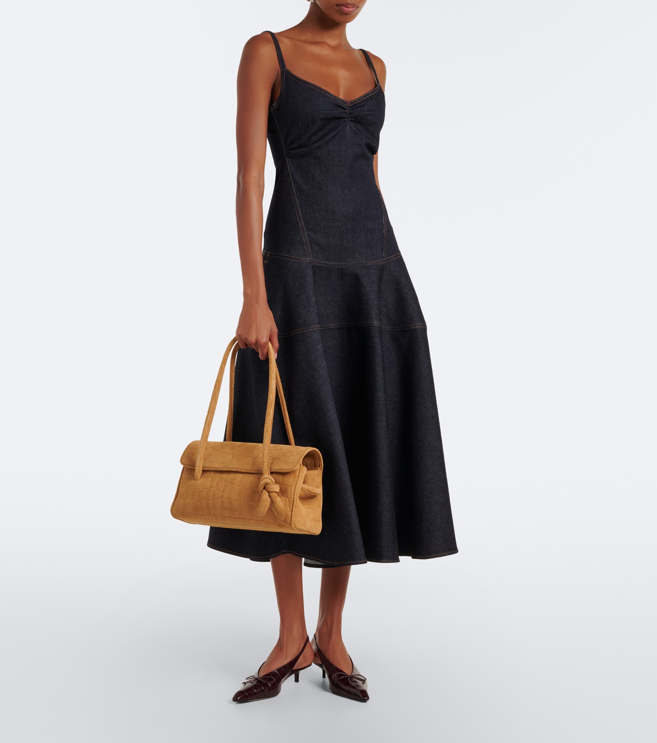 Jacquemus Jacquemus Turismo Long Medium suede shoulder bag