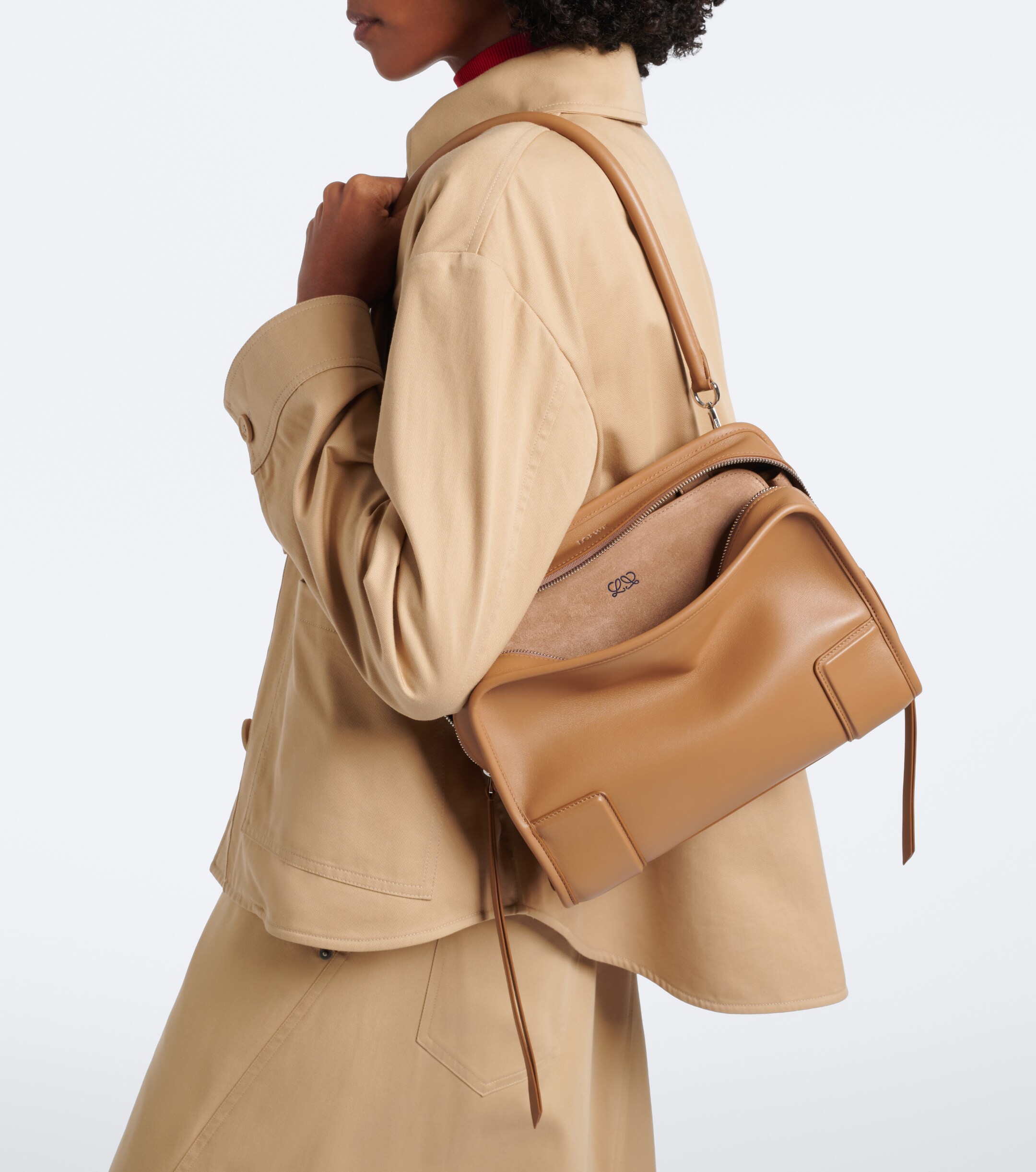 Loewe Amazona 180 Medium leather top-handle bag