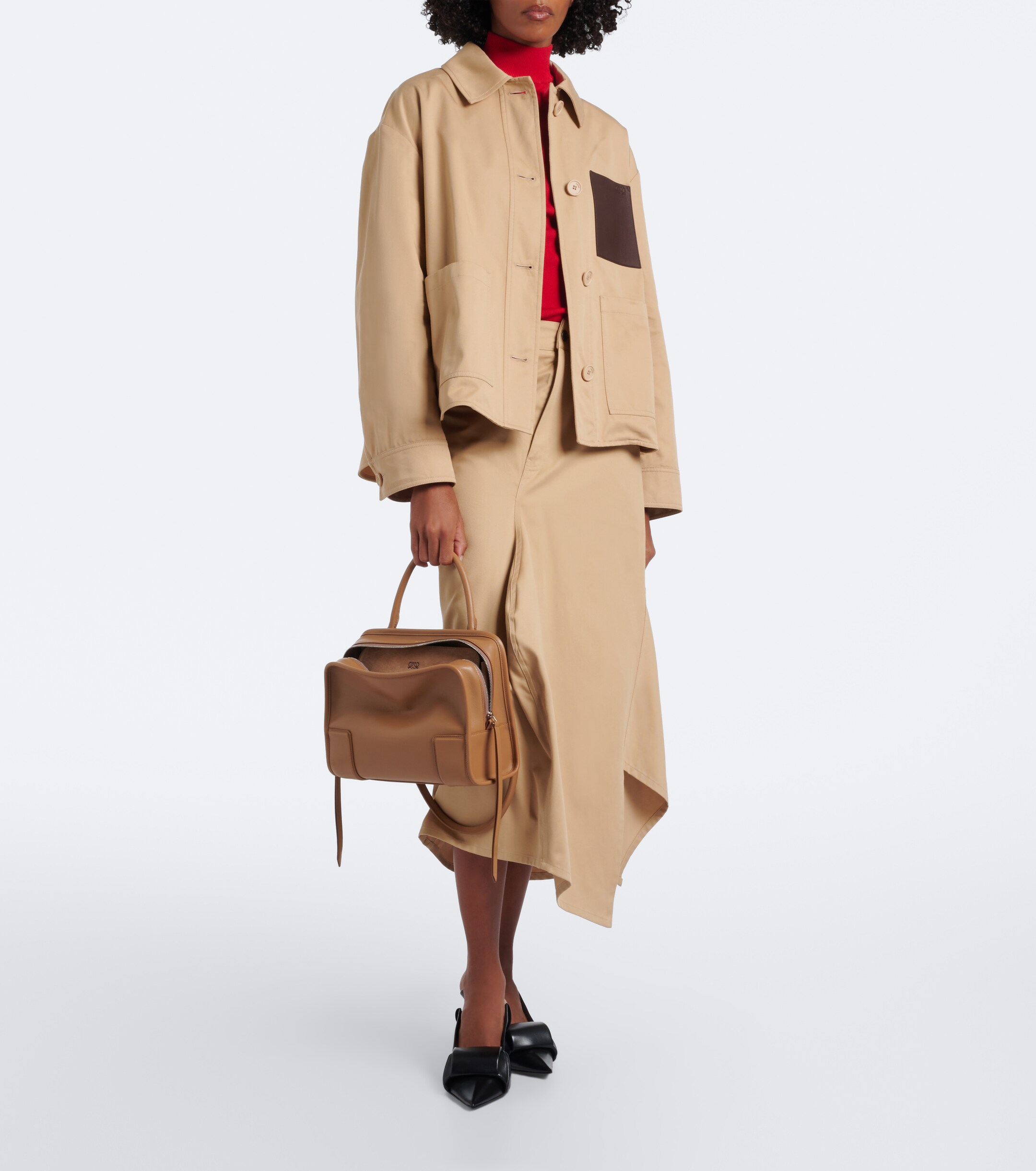 Loewe Amazona 180 Medium leather top-handle bag