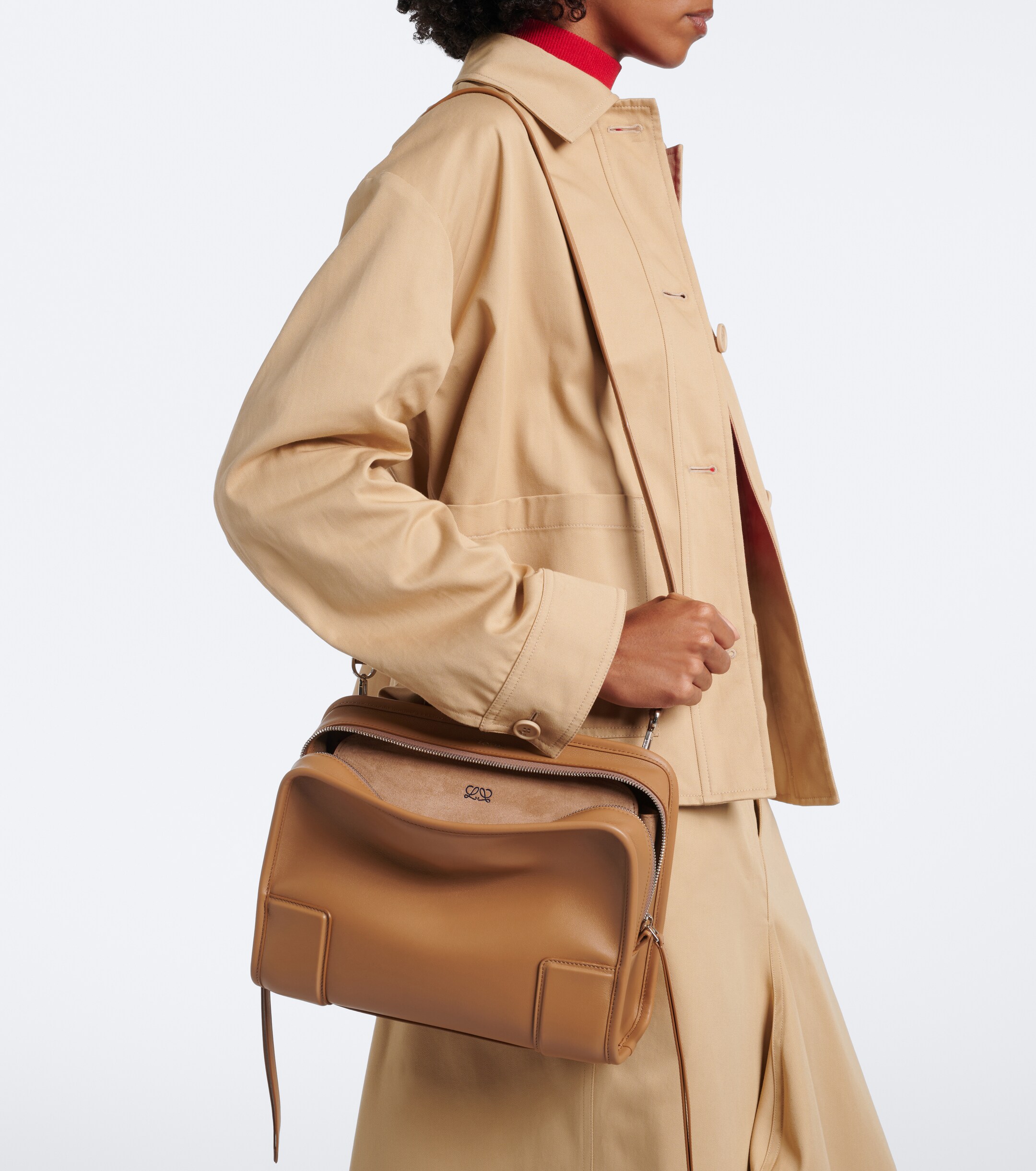 Loewe Amazona 180 Medium leather top-handle bag