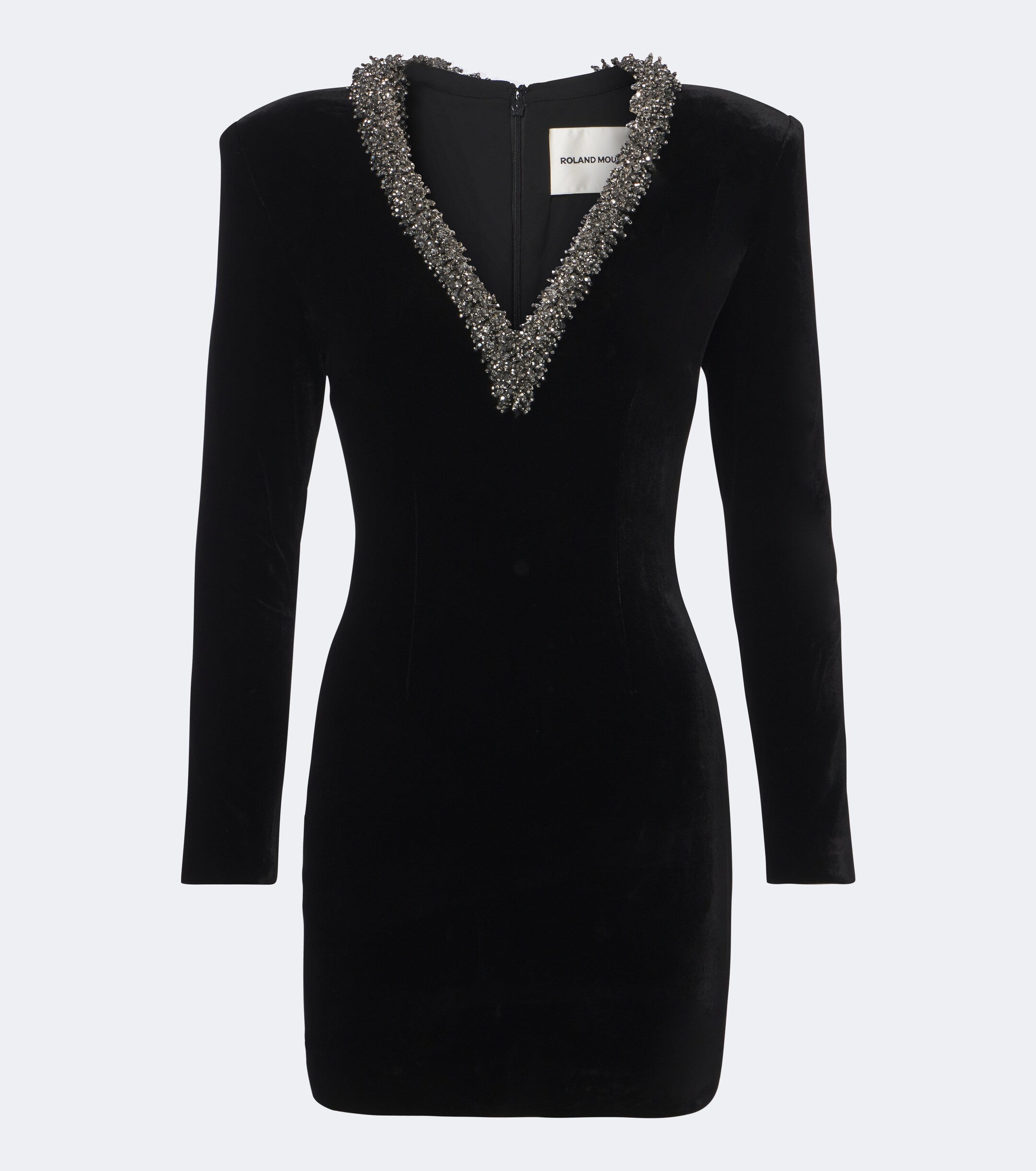 Roland Mouret Roland Mouret Embellished velvet minidress