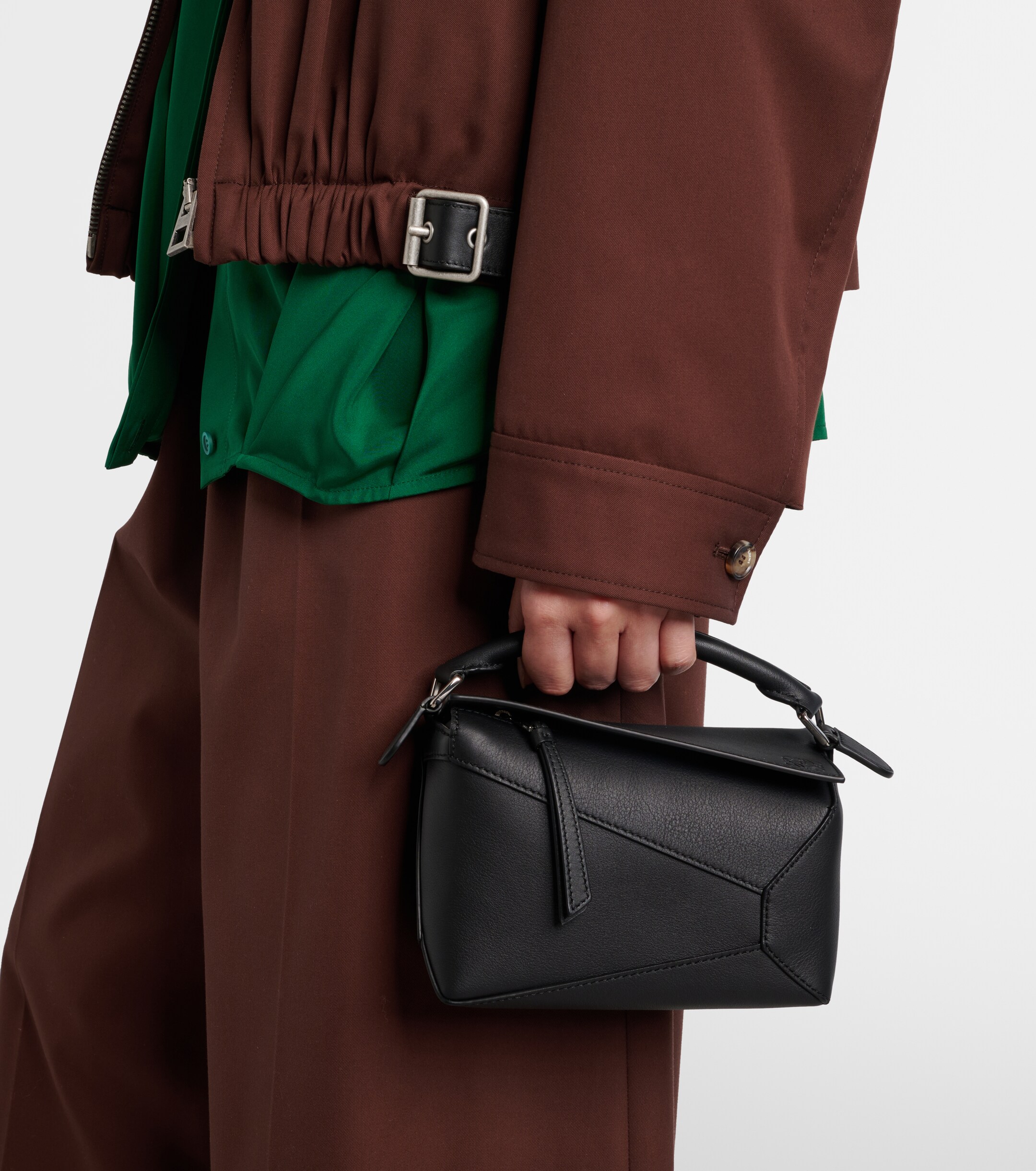 Loewe Puzzle Edge Mini leather top-handle bag