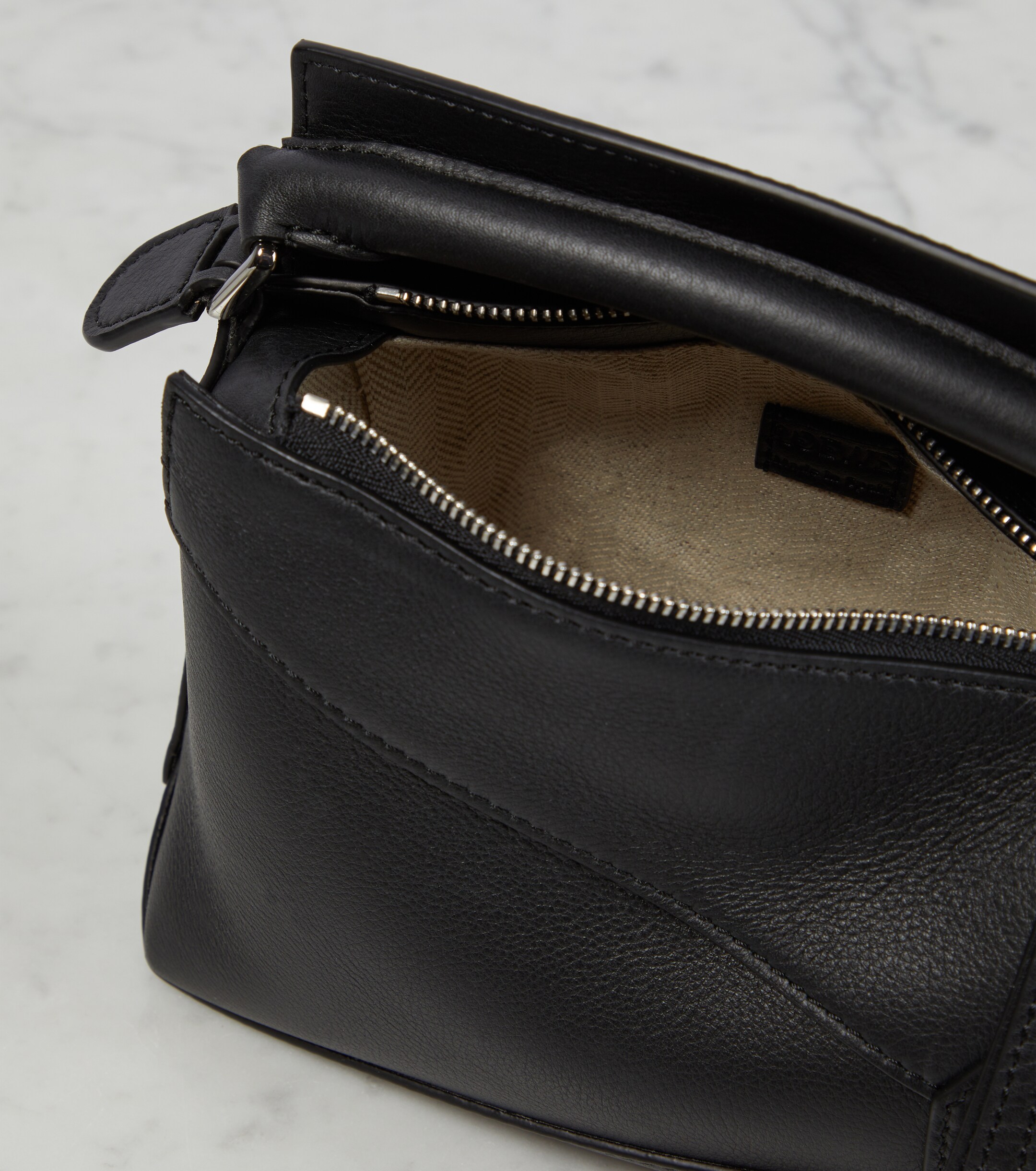 Loewe Puzzle Edge Mini leather top-handle bag