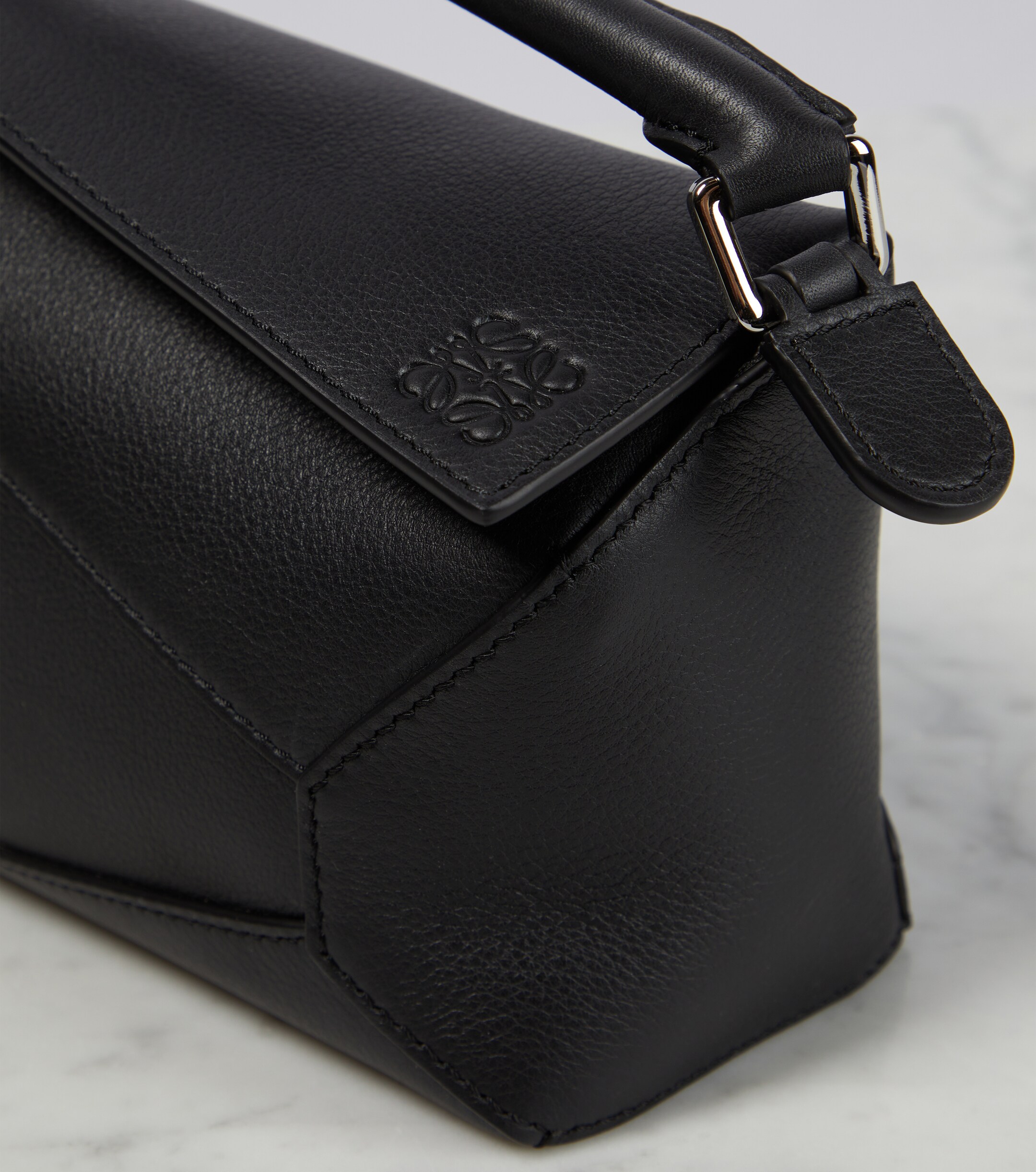 Loewe Puzzle Edge Mini leather top-handle bag