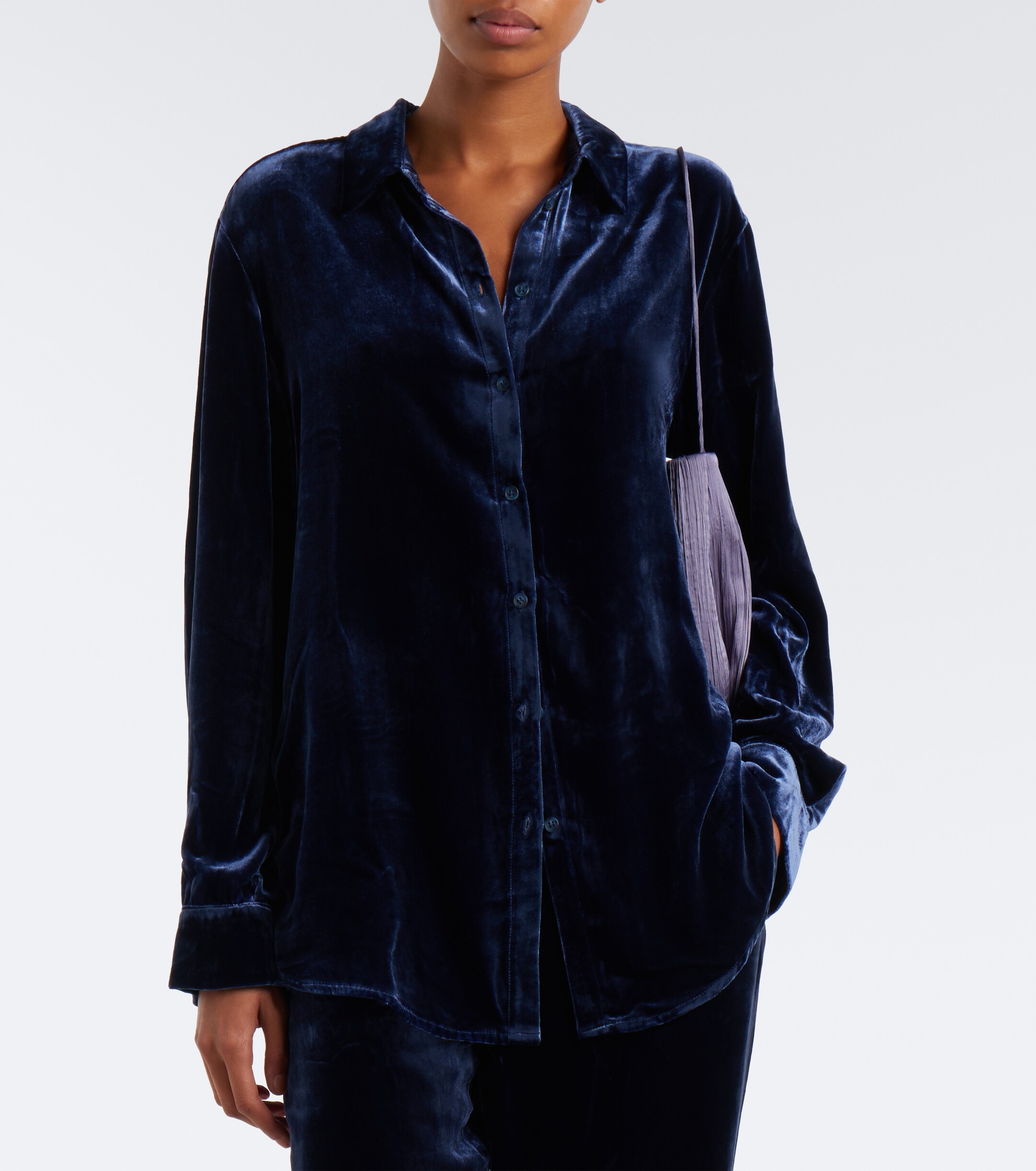 Asceno Asceno London velvet shirt