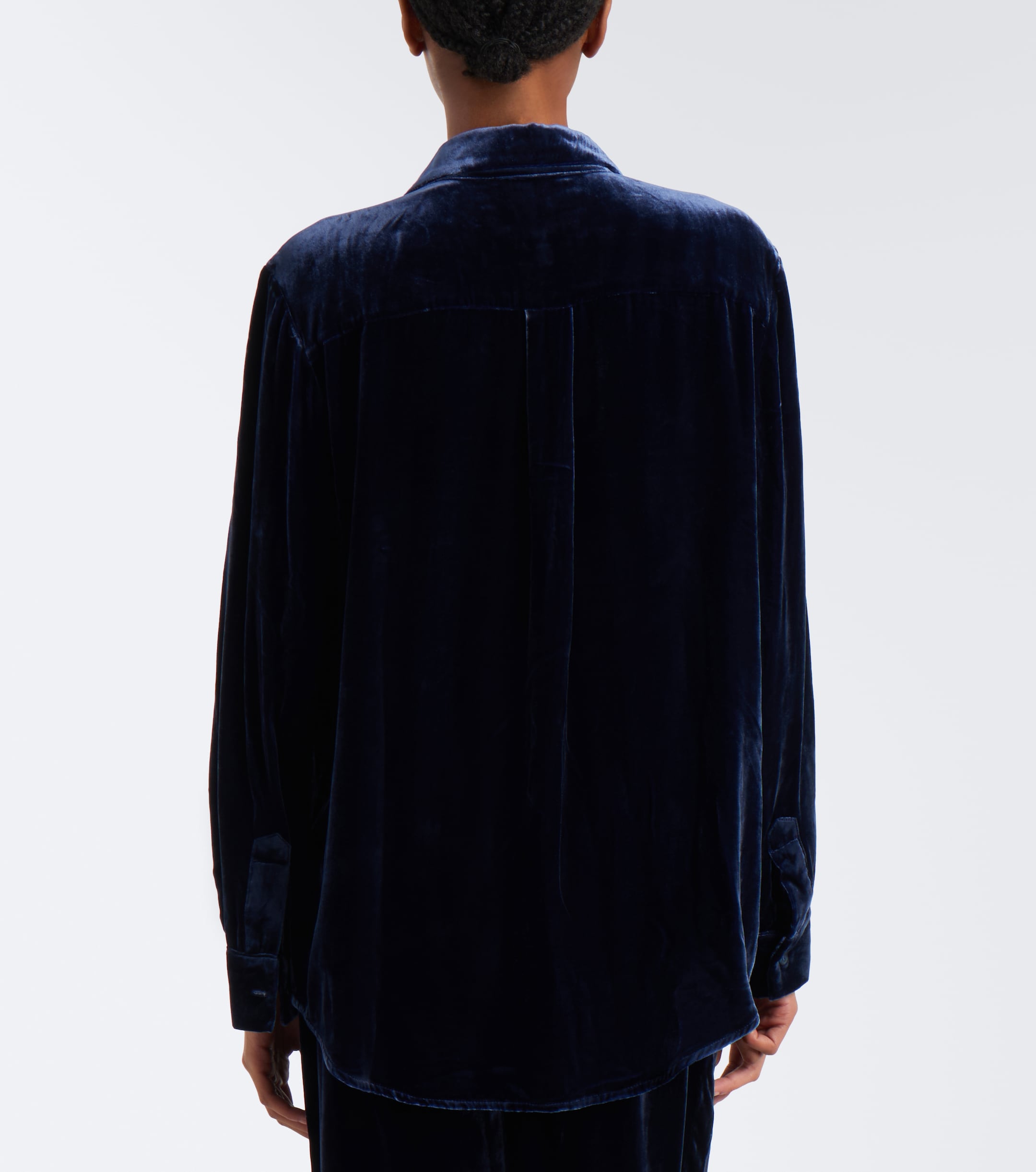 Asceno Asceno London velvet shirt