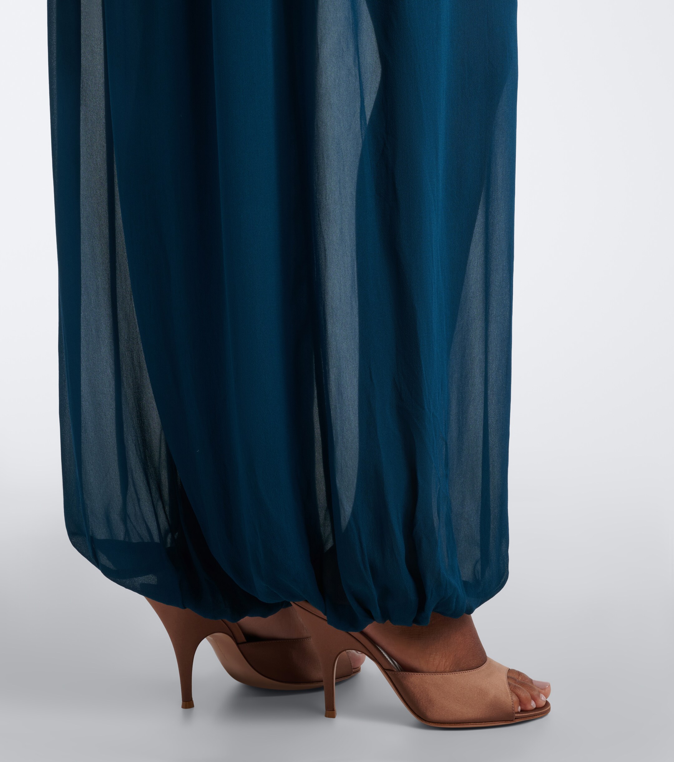 Jacques Wei Jacques Wei Pleated chiffon jumpsuit
