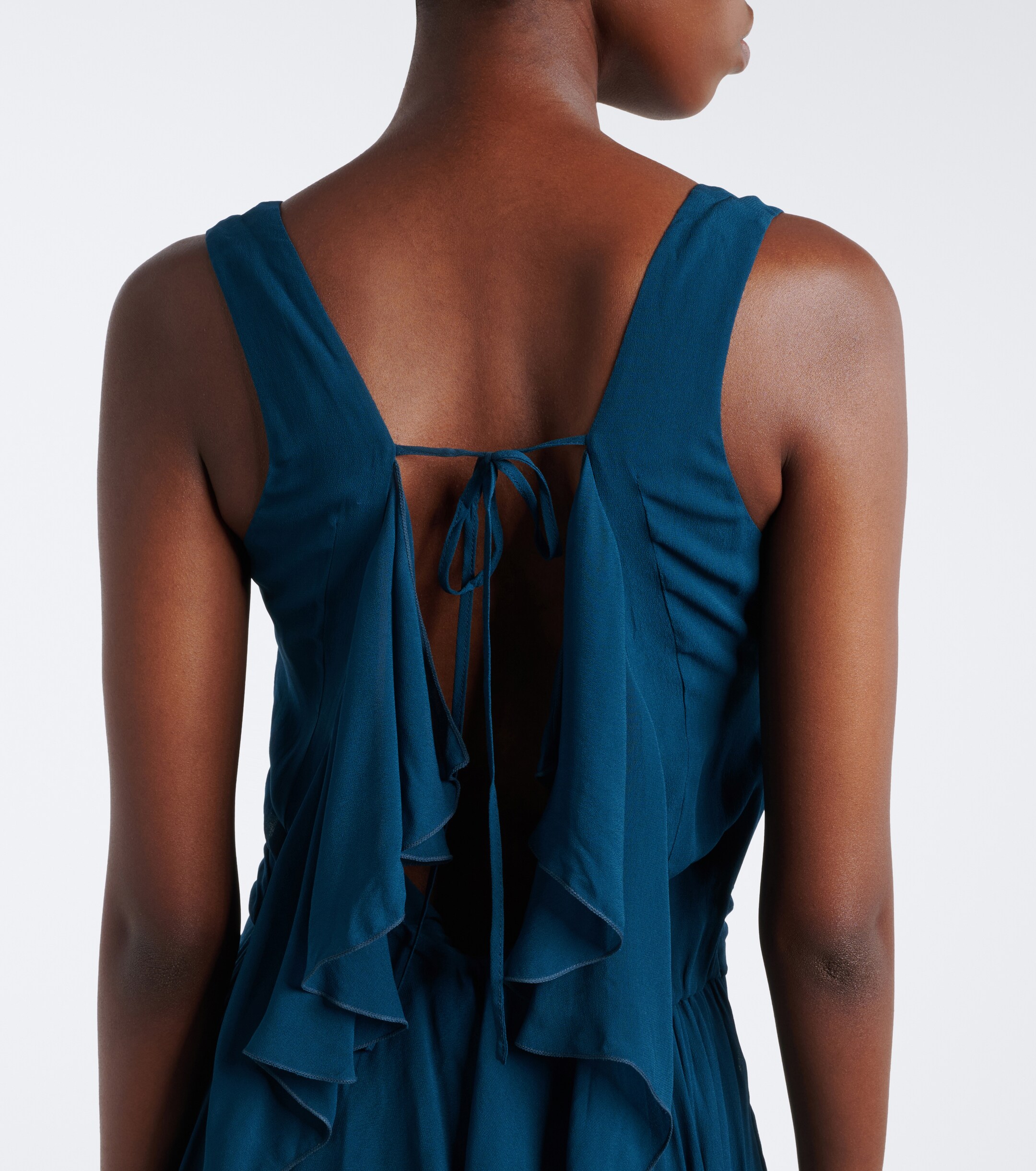 Jacques Wei Jacques Wei Pleated chiffon jumpsuit