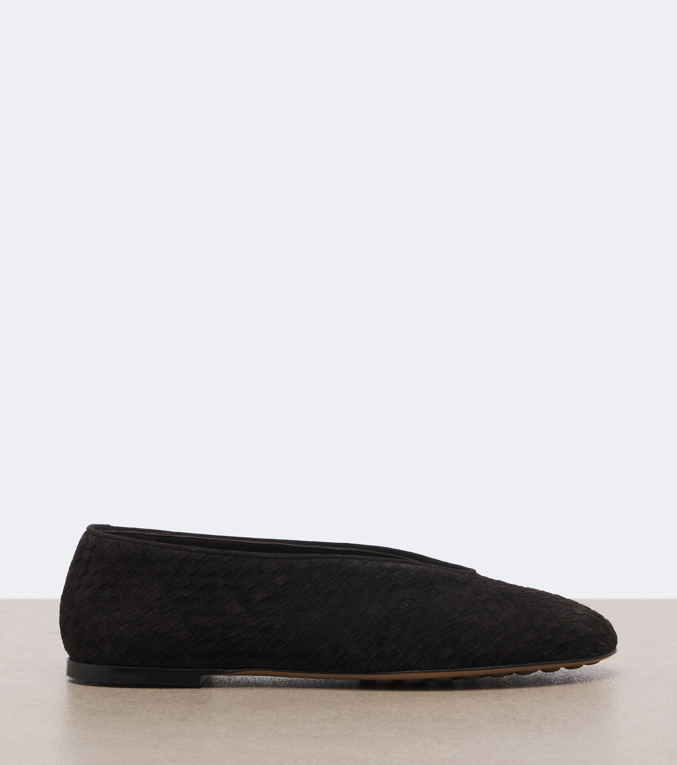 Bottega Veneta Bottega Veneta Intrecciato suede ballet flats
