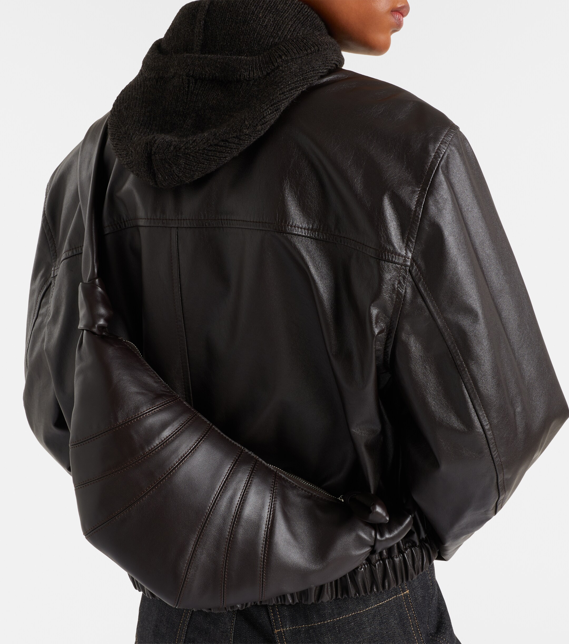 Lemaire Croissant Small leather shoulder bag