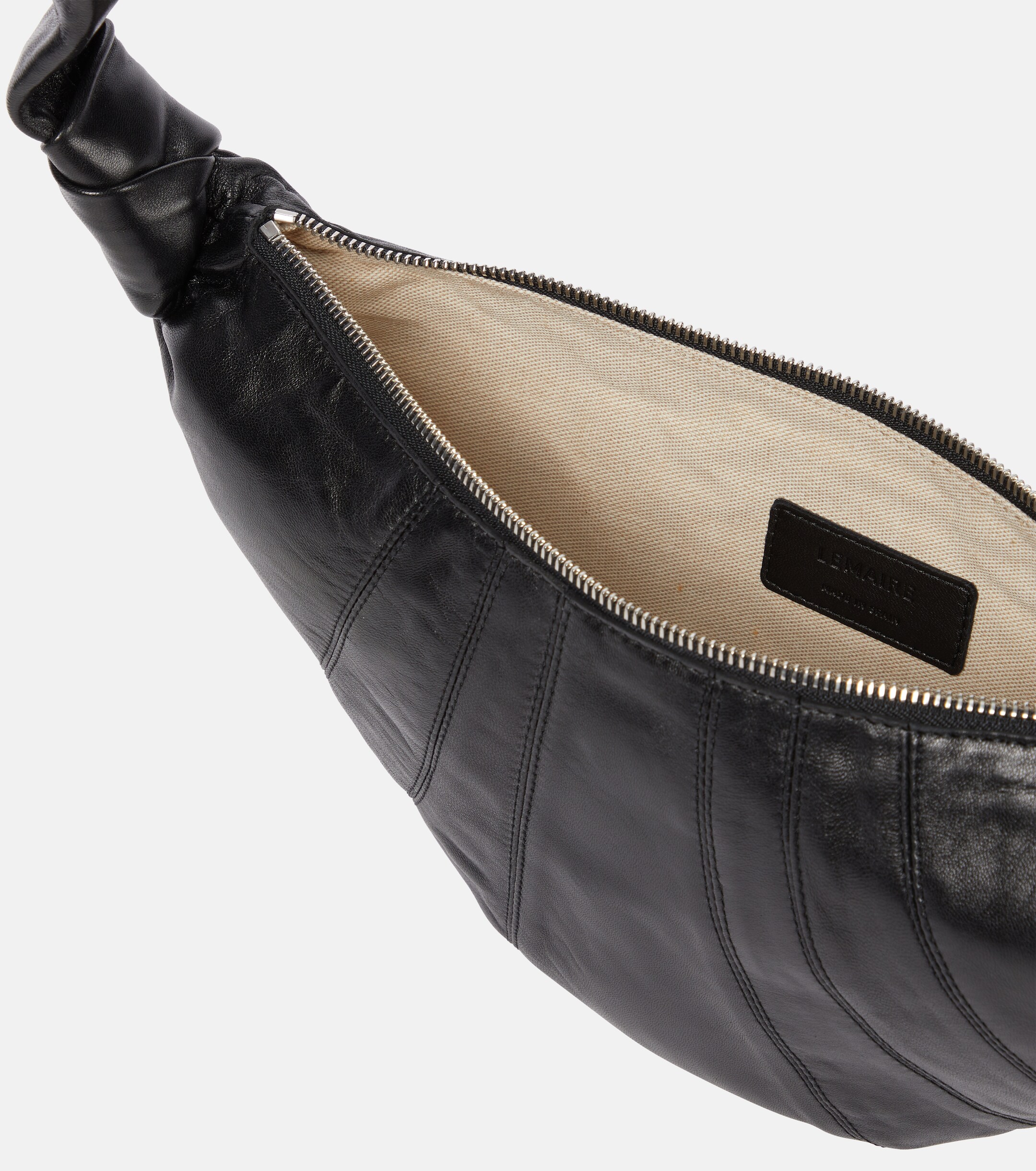 Lemaire Croissant Small leather shoulder bag