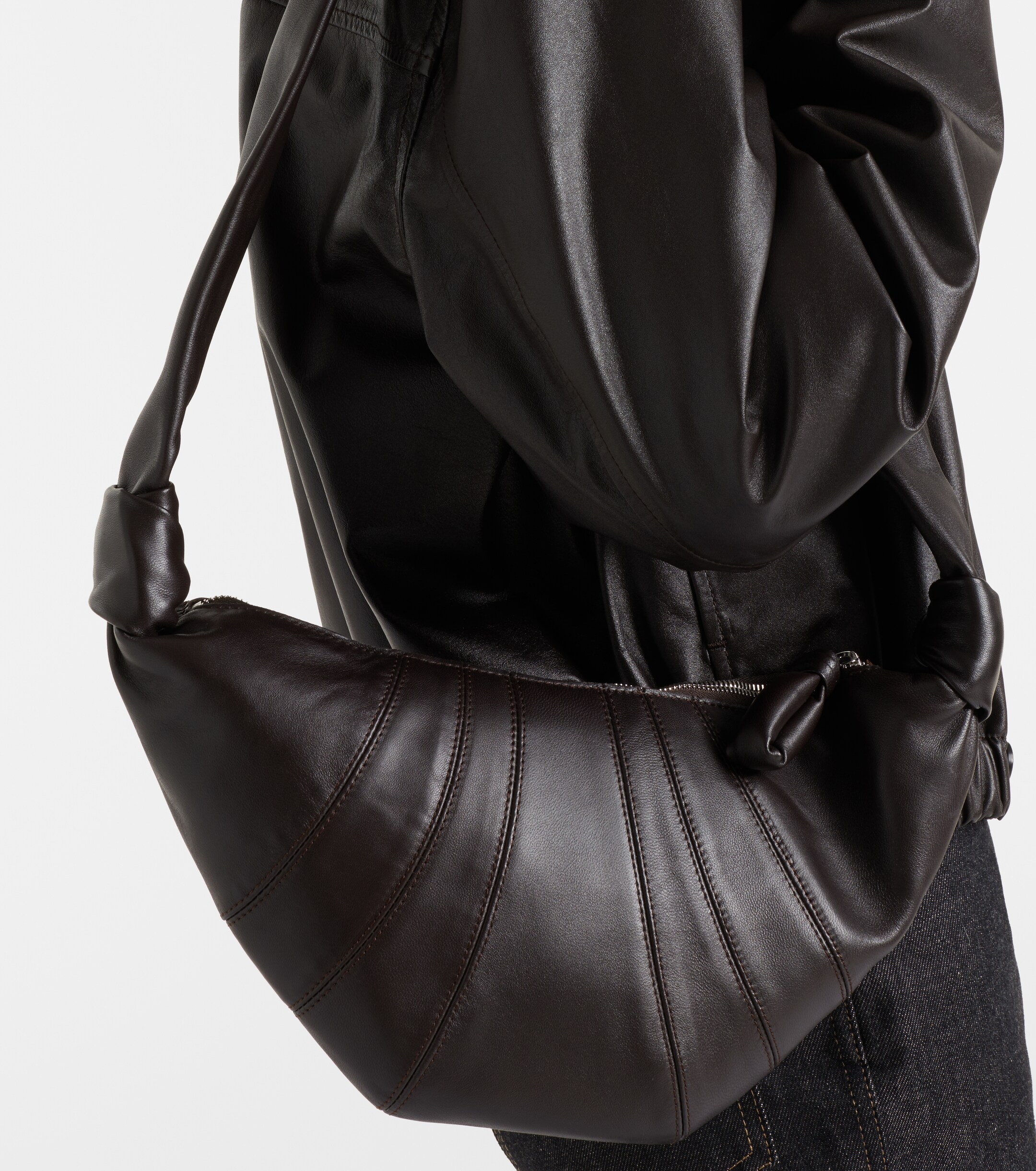 Lemaire Croissant Small leather shoulder bag
