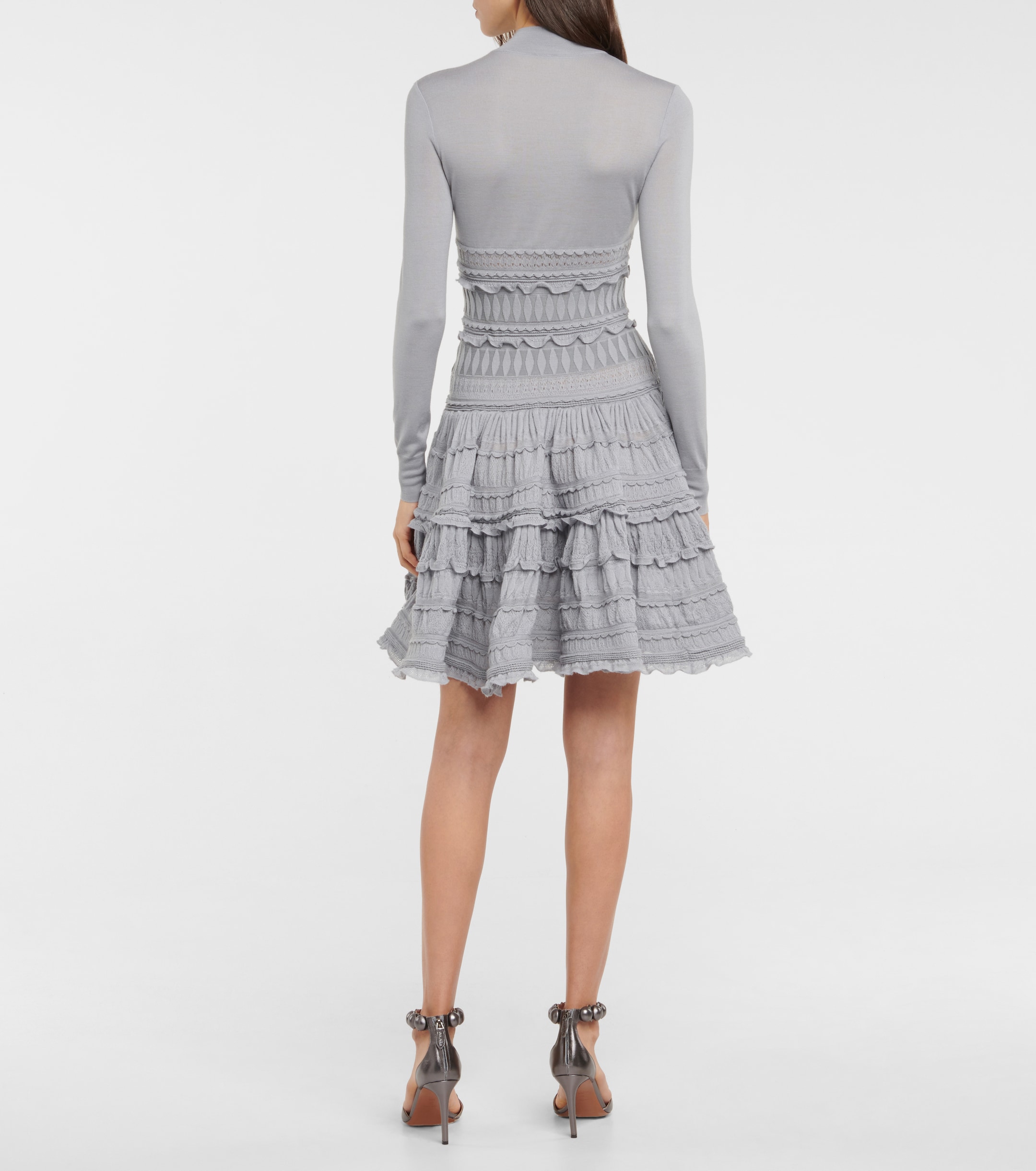 Alaïa Lace wool-blend dress