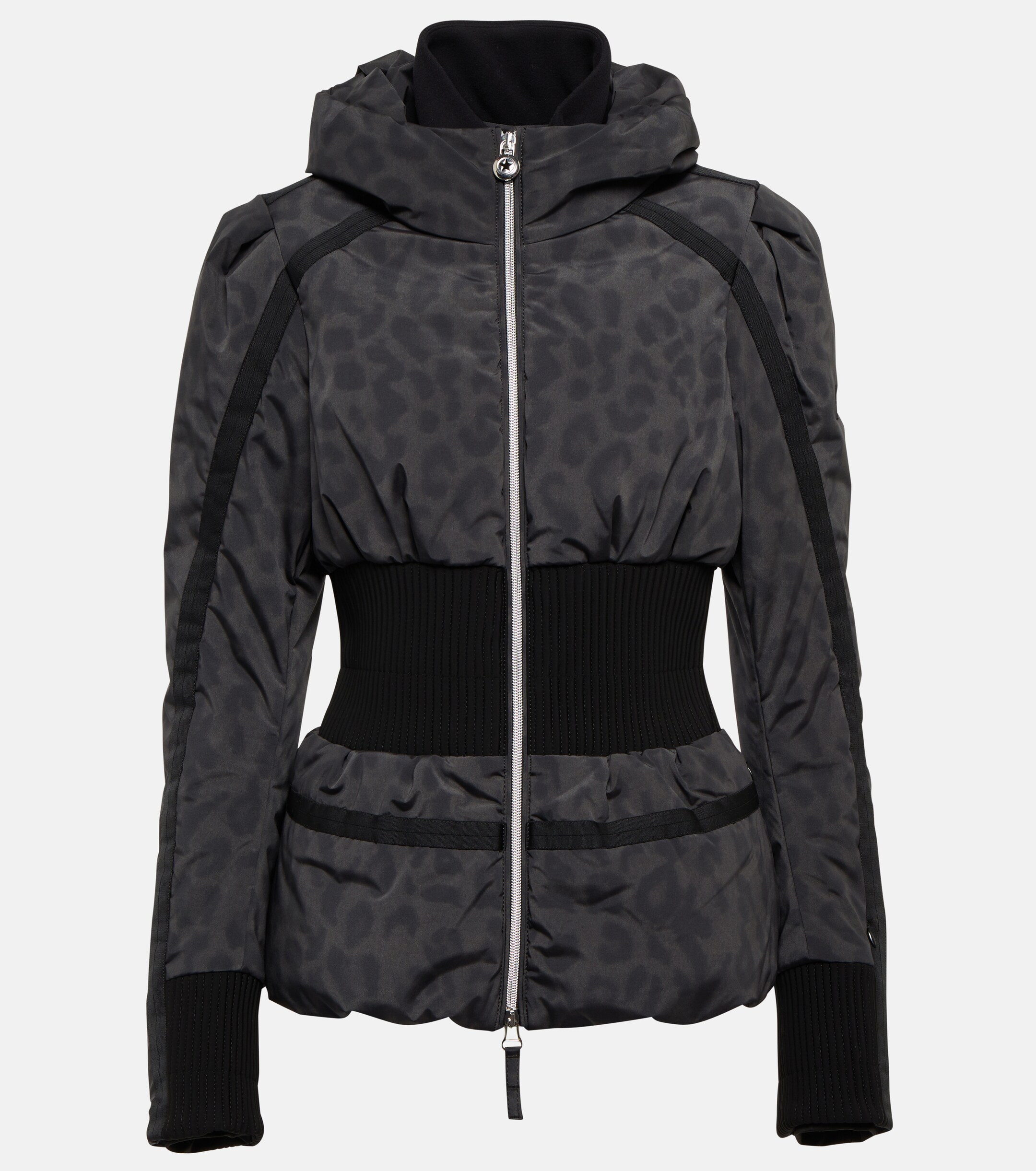 JETSET Jet Set Raffaella leopard-print ski jacket