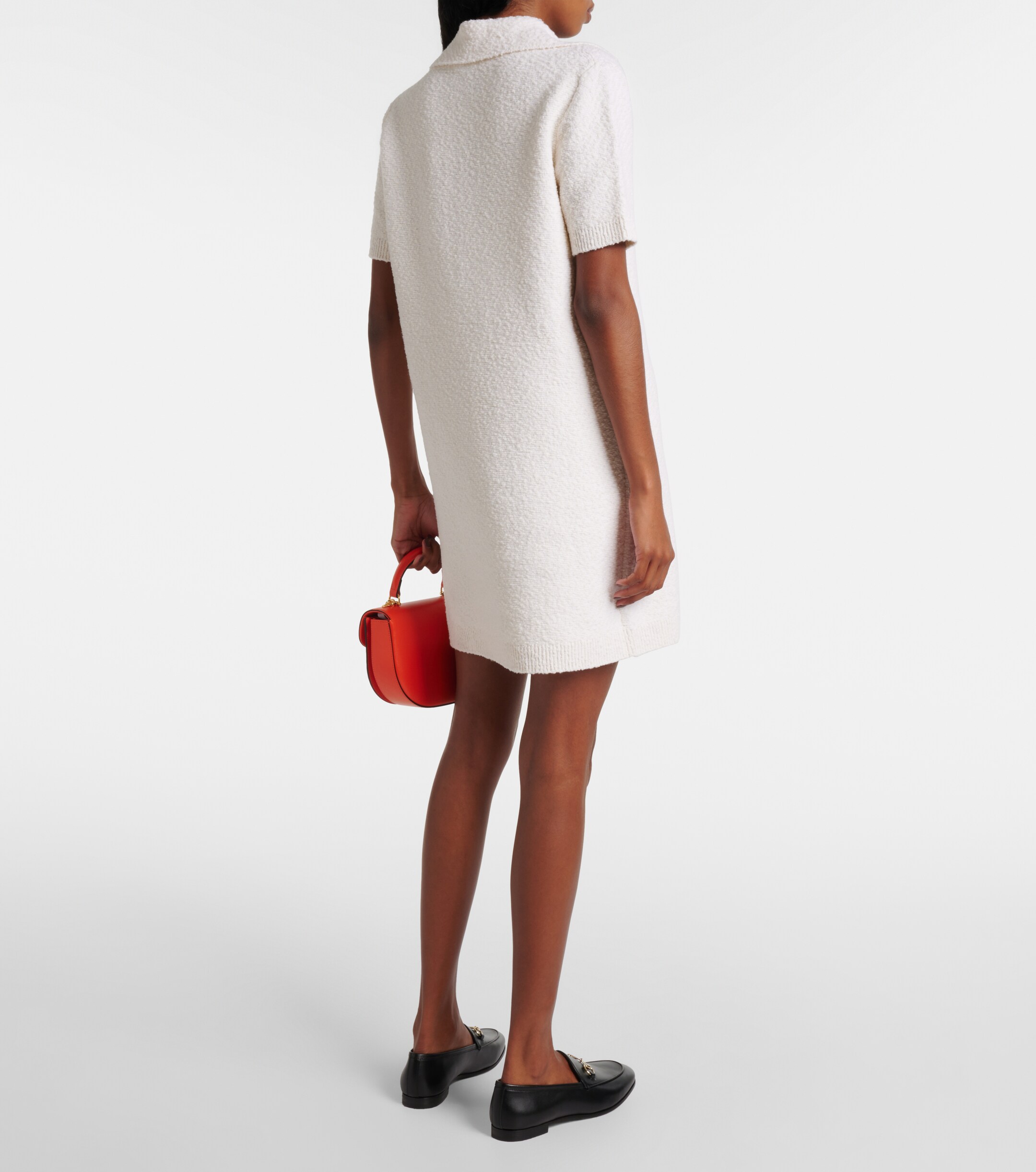 Gucci Wool-blend bouclé polo dress thumbnail