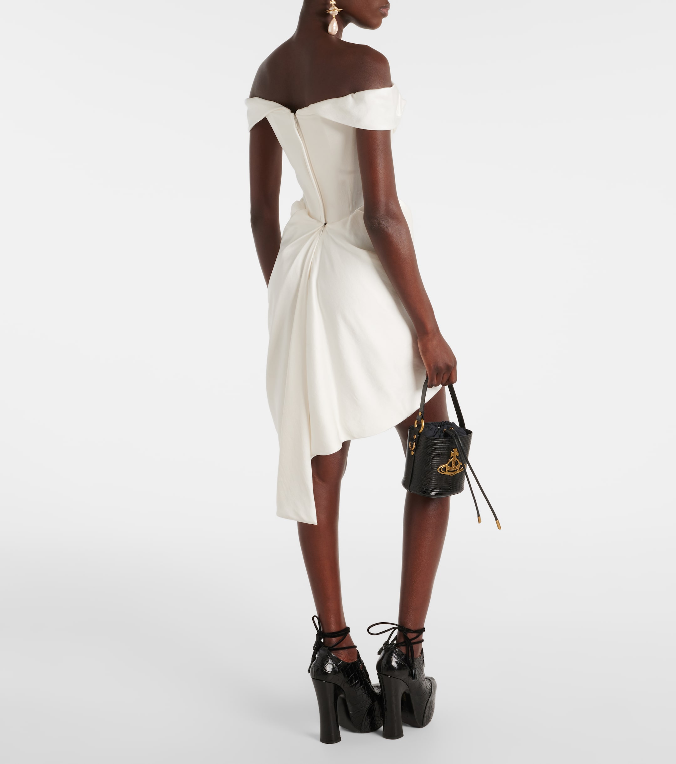 knee length dresses for ladies Nova Cora Mini Wedding Dress by Vivienne Westwood – Rachel Scott Couture main image 1