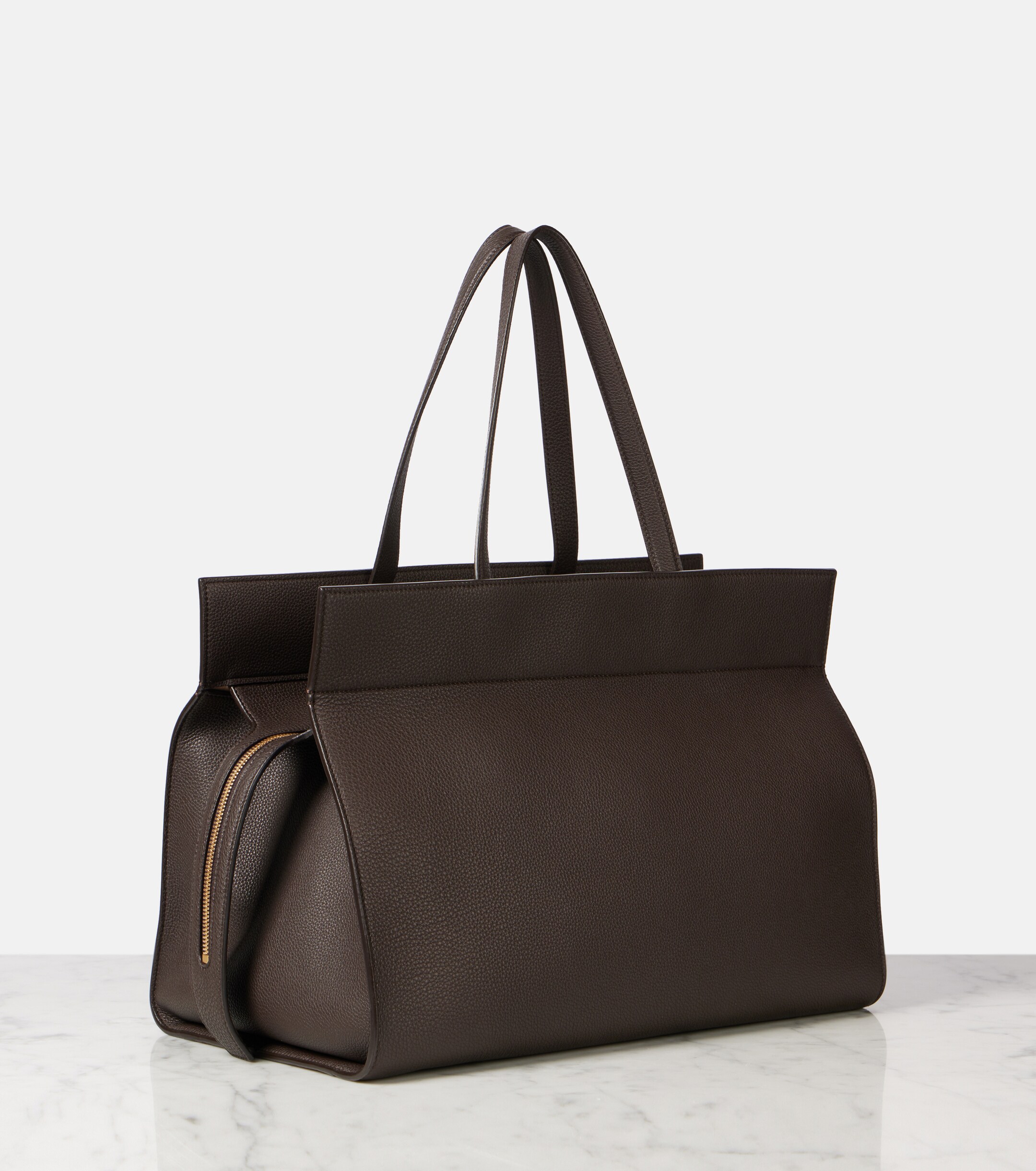 KHAITE Crosby leather tote bag