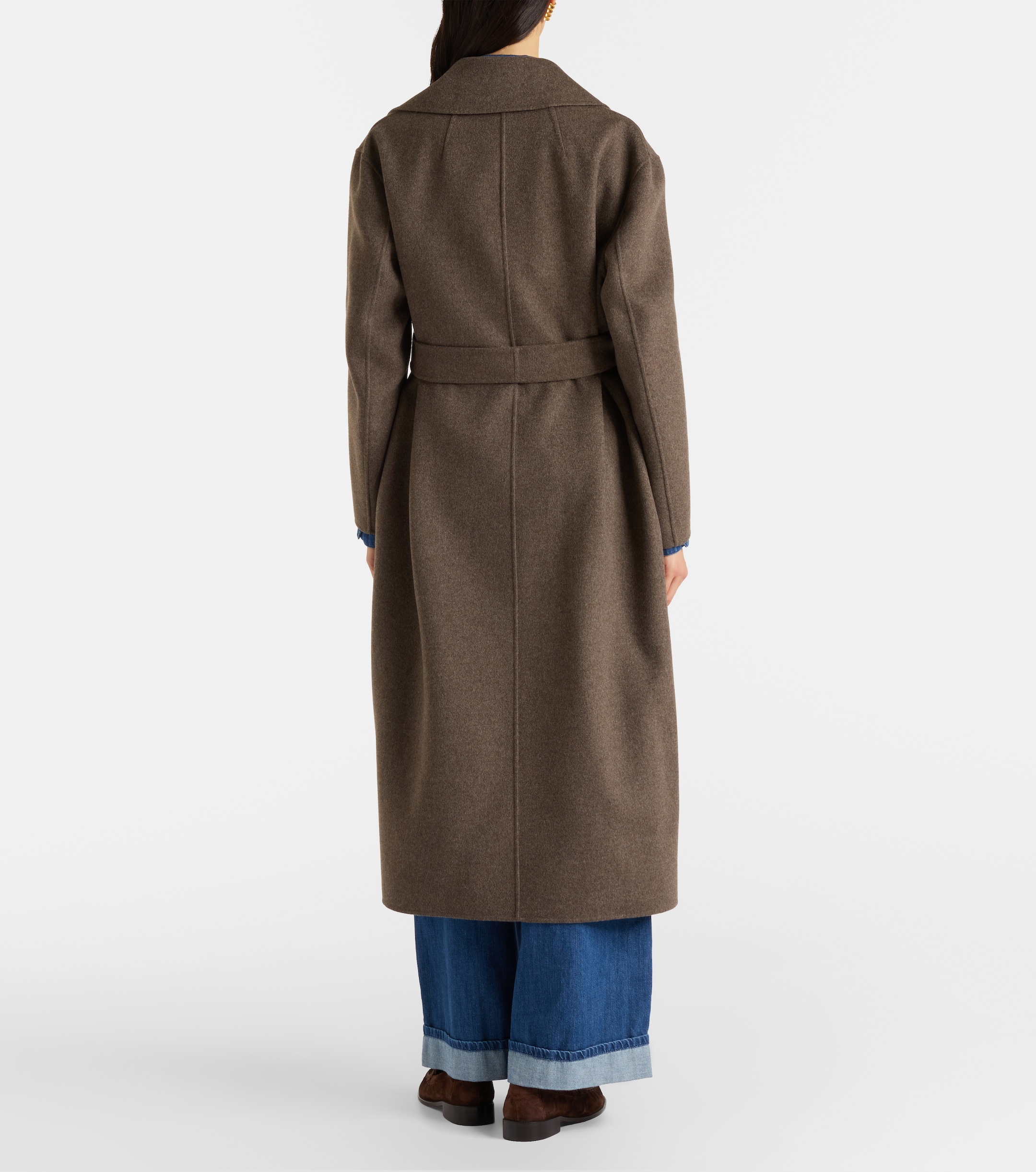 S Max Mara Luna virgin wool wrap coat thumbnail