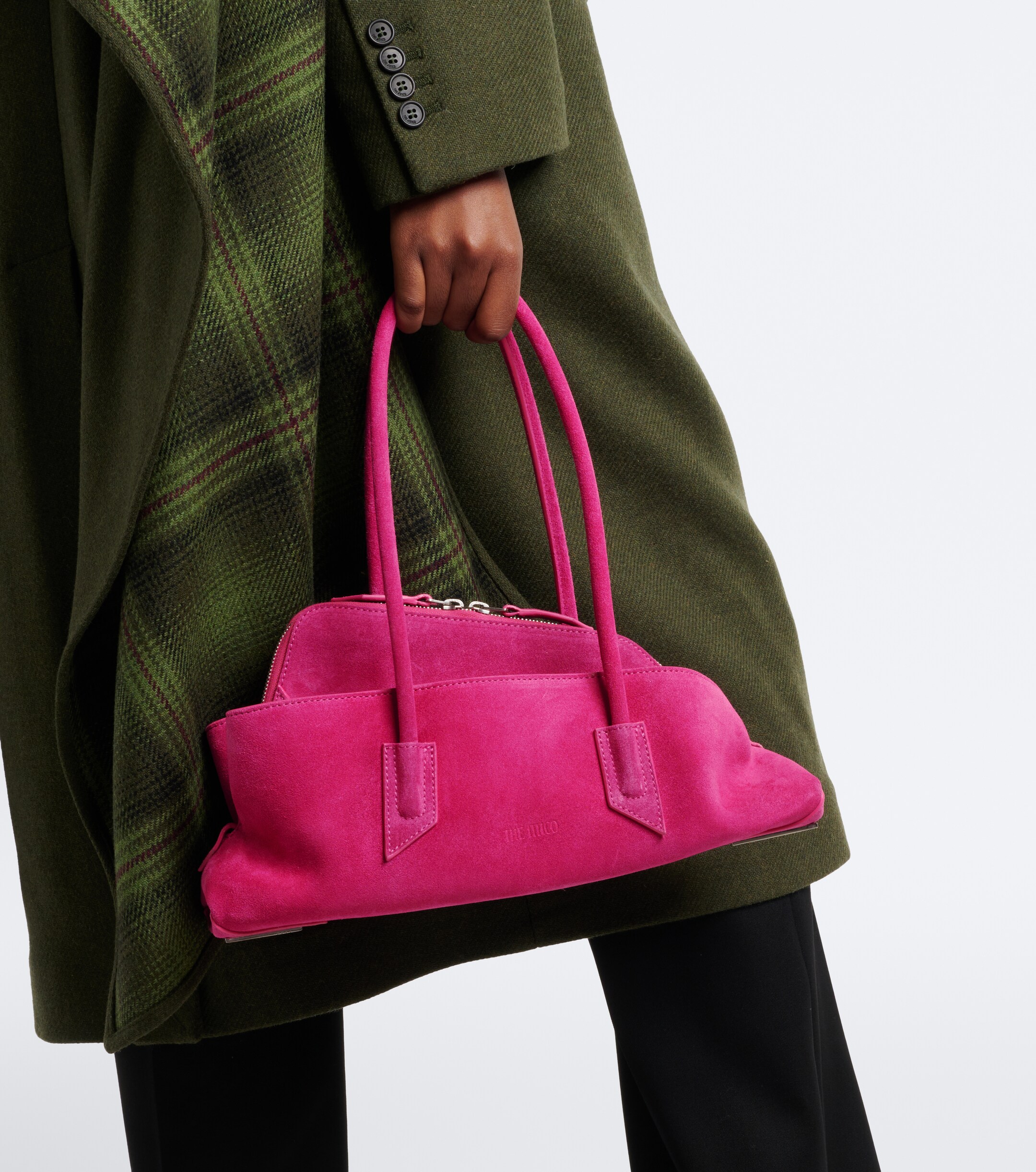 THE ATTICO La Passeggiata Small suede tote bag