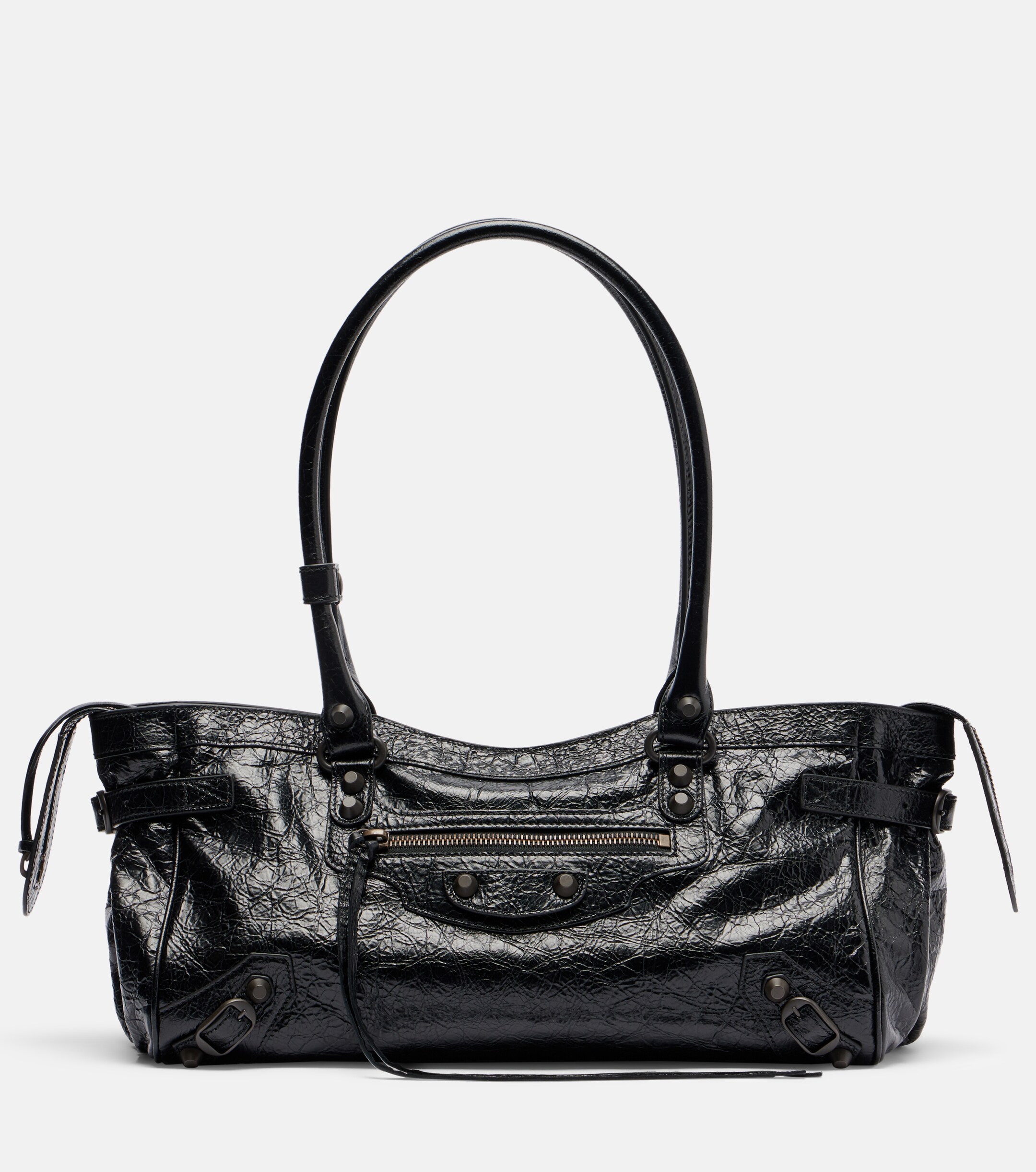 Balenciaga Le City East-West leather shoulder bag