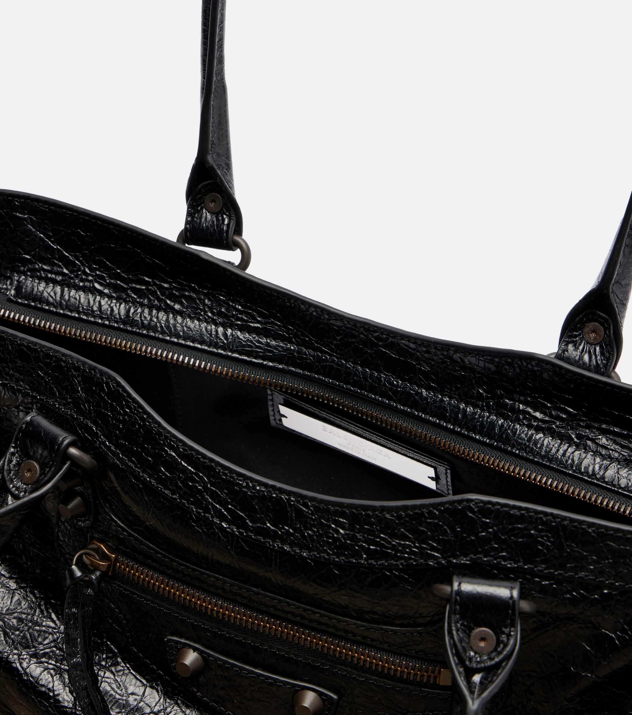Balenciaga Le City East-West leather shoulder bag