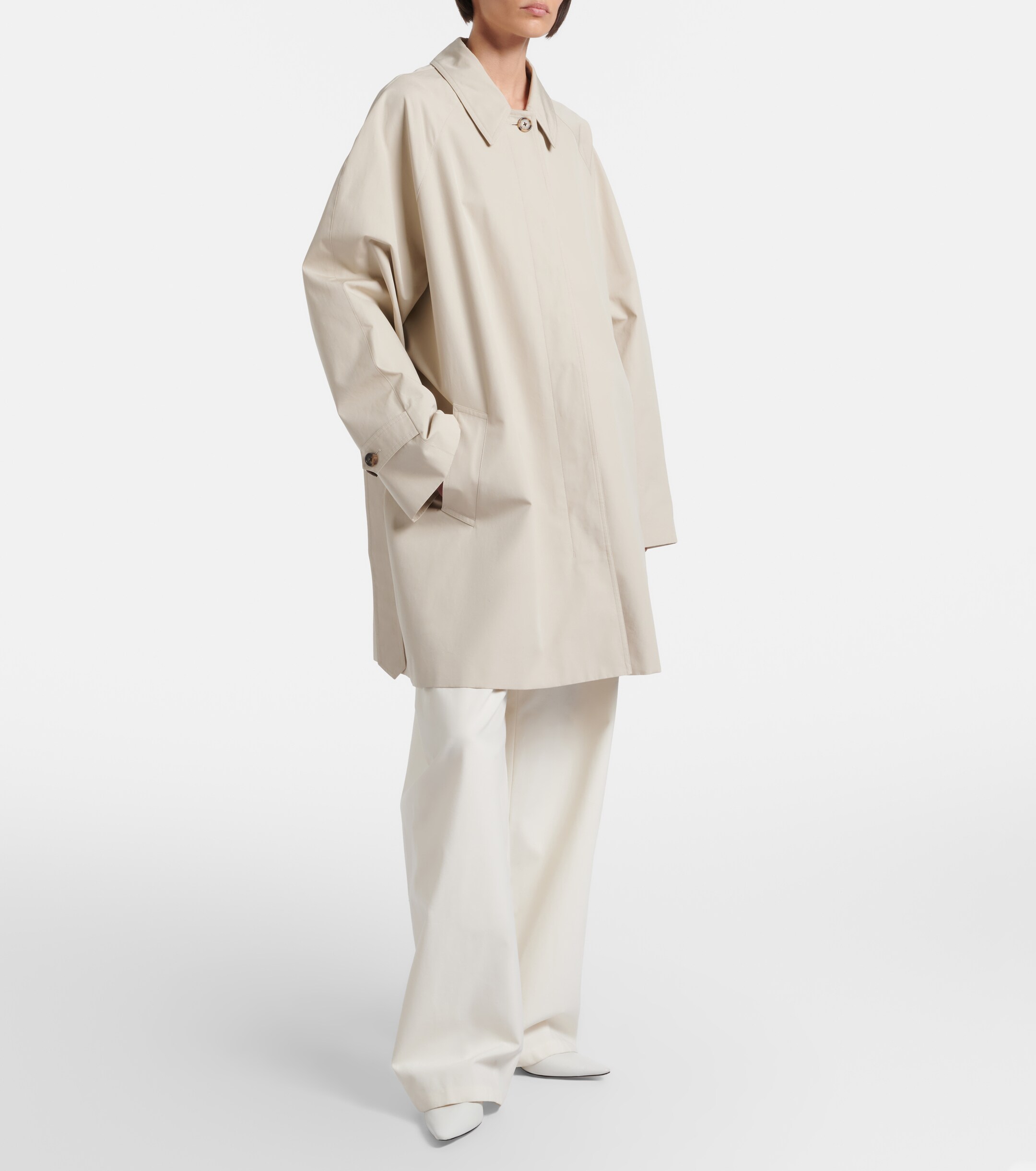 The Row The Row Amaya belted cotton car coat