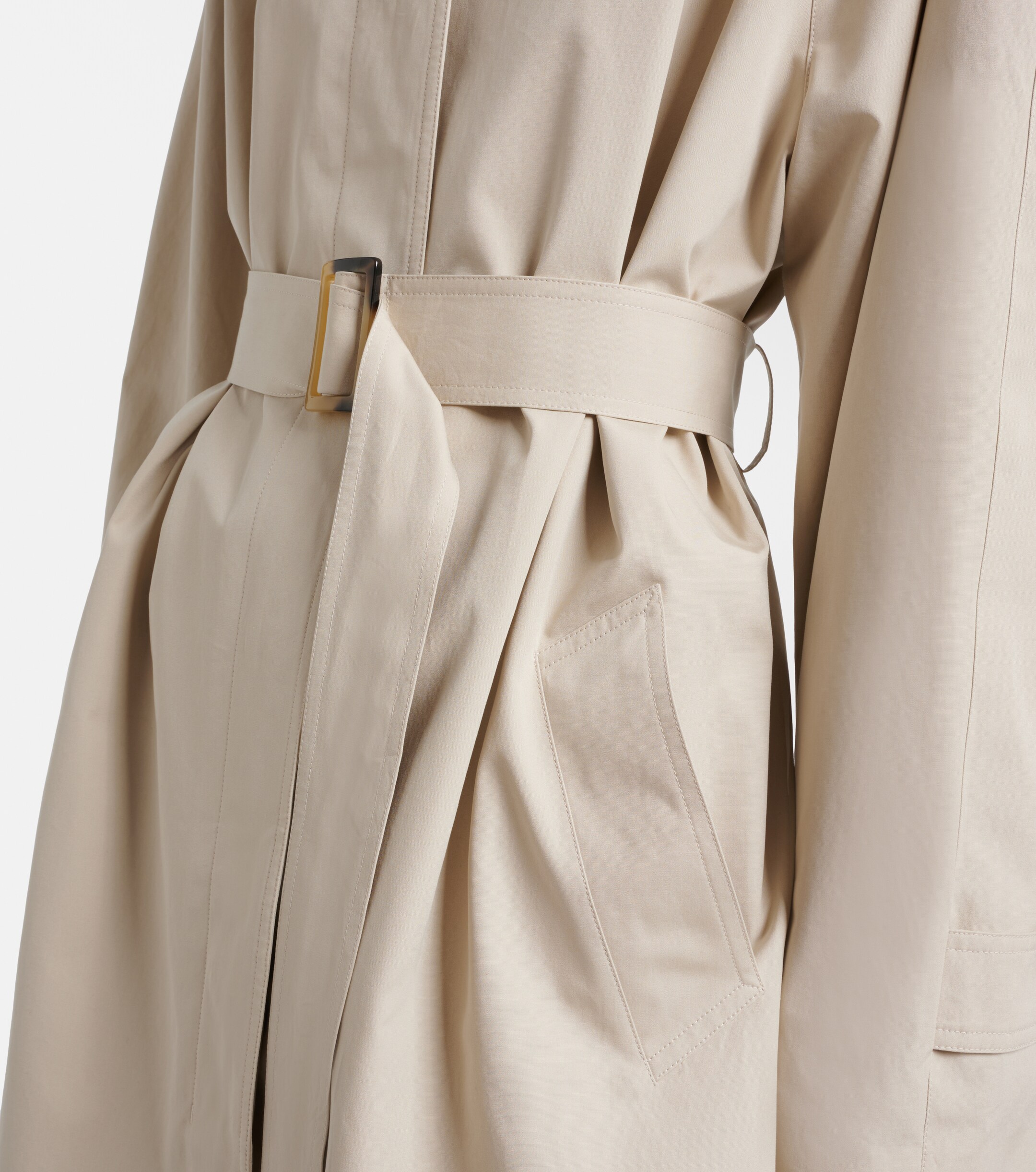 The Row The Row Amaya belted cotton car coat