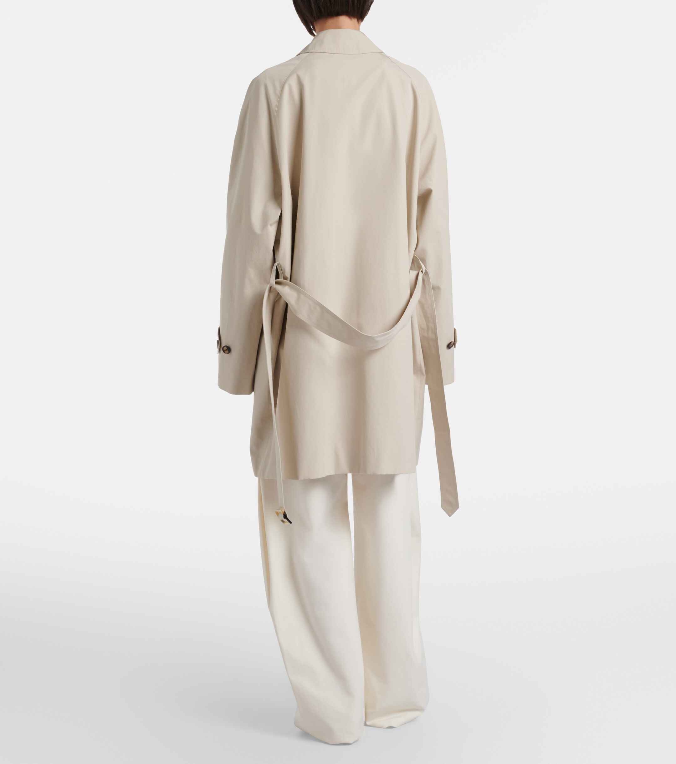 The Row The Row Amaya belted cotton car coat