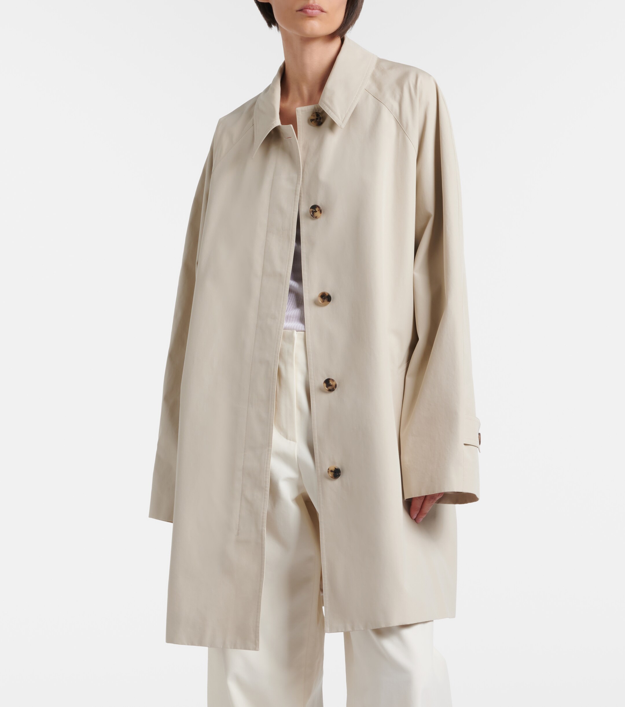 The Row The Row Amaya belted cotton car coat