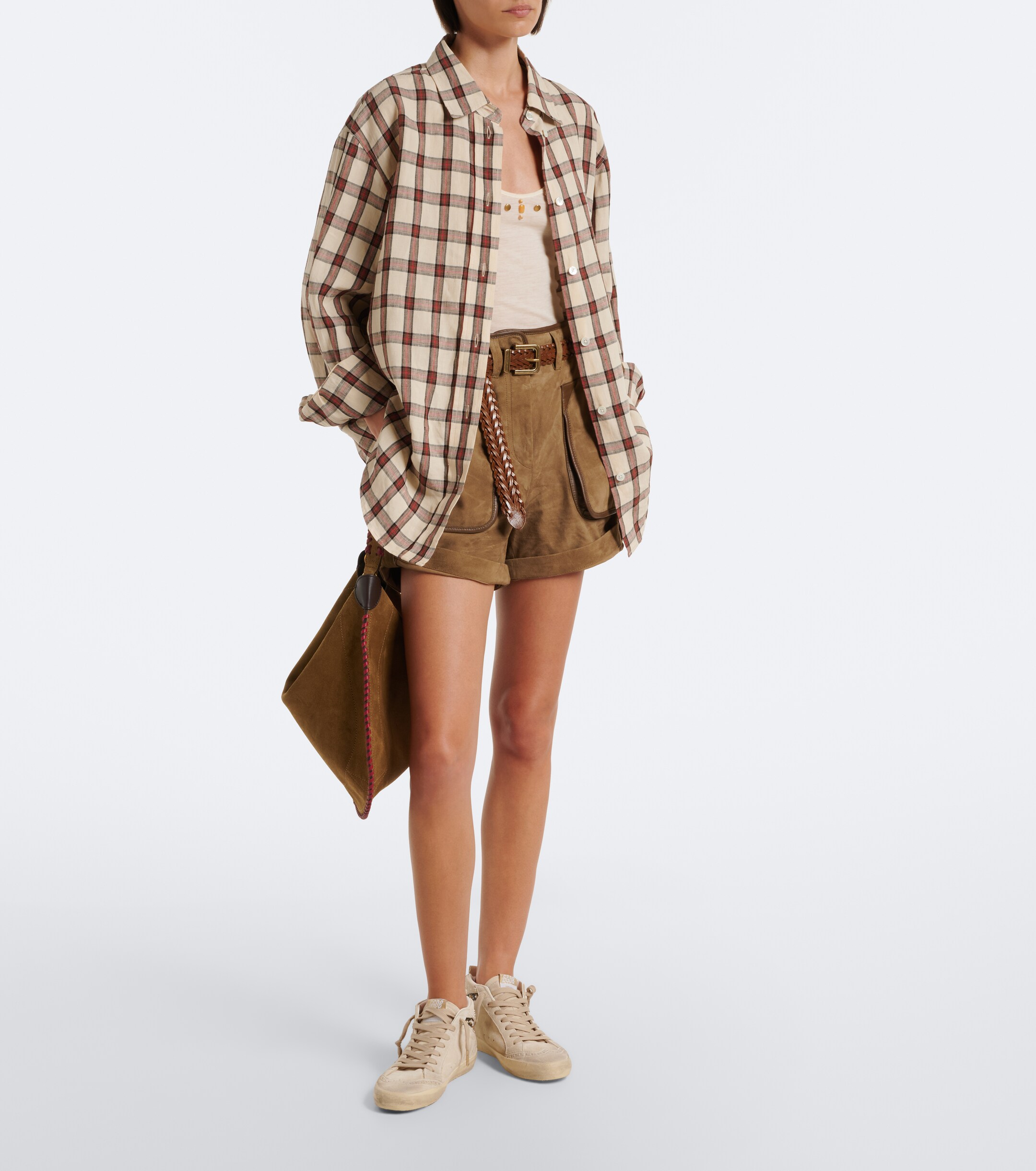 Golden Goose Golden Goose Mid Star embellished suede high-top sneakers