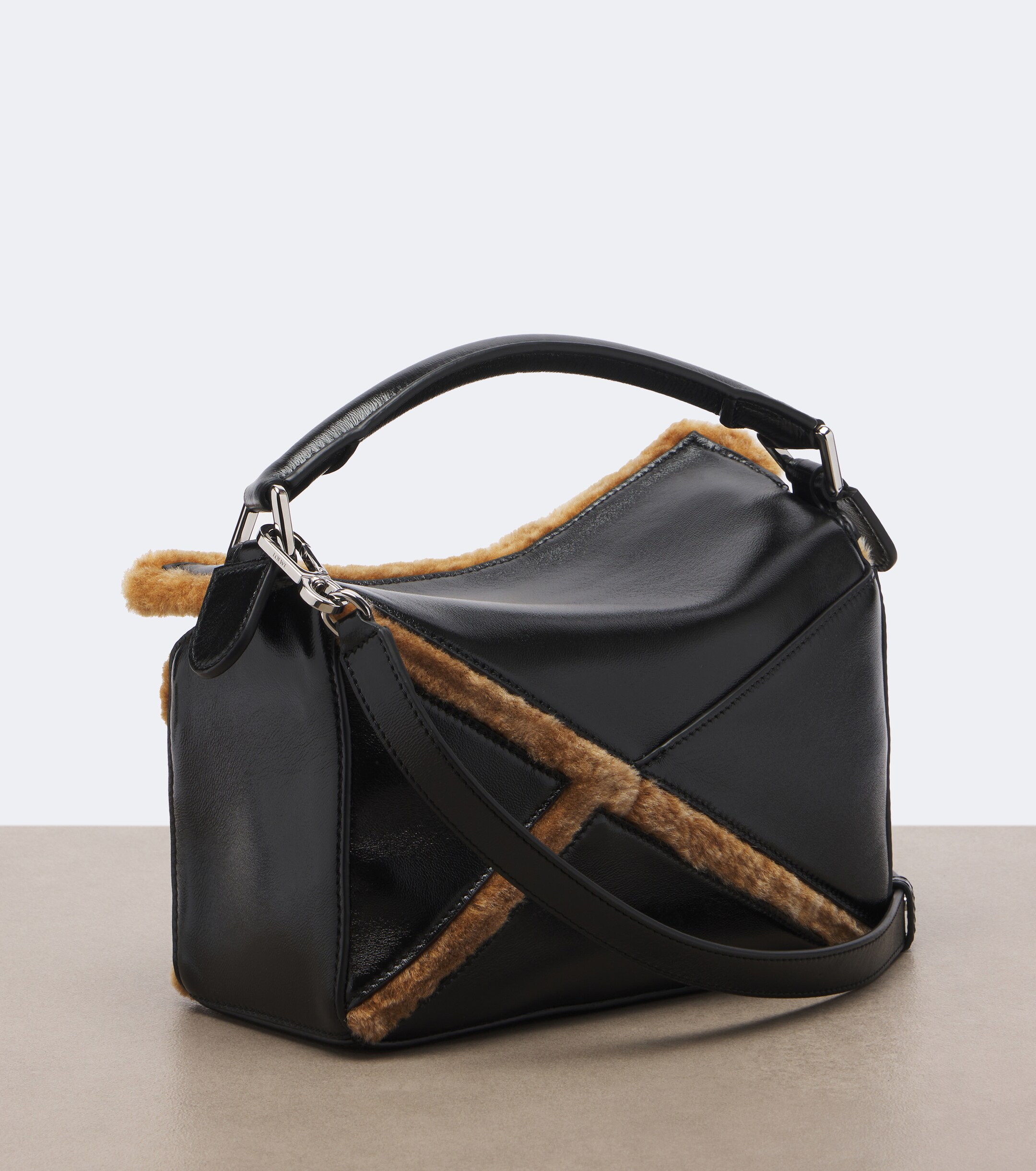 Loewe Loewe Puzzle Aviator Small leather top-handle bag