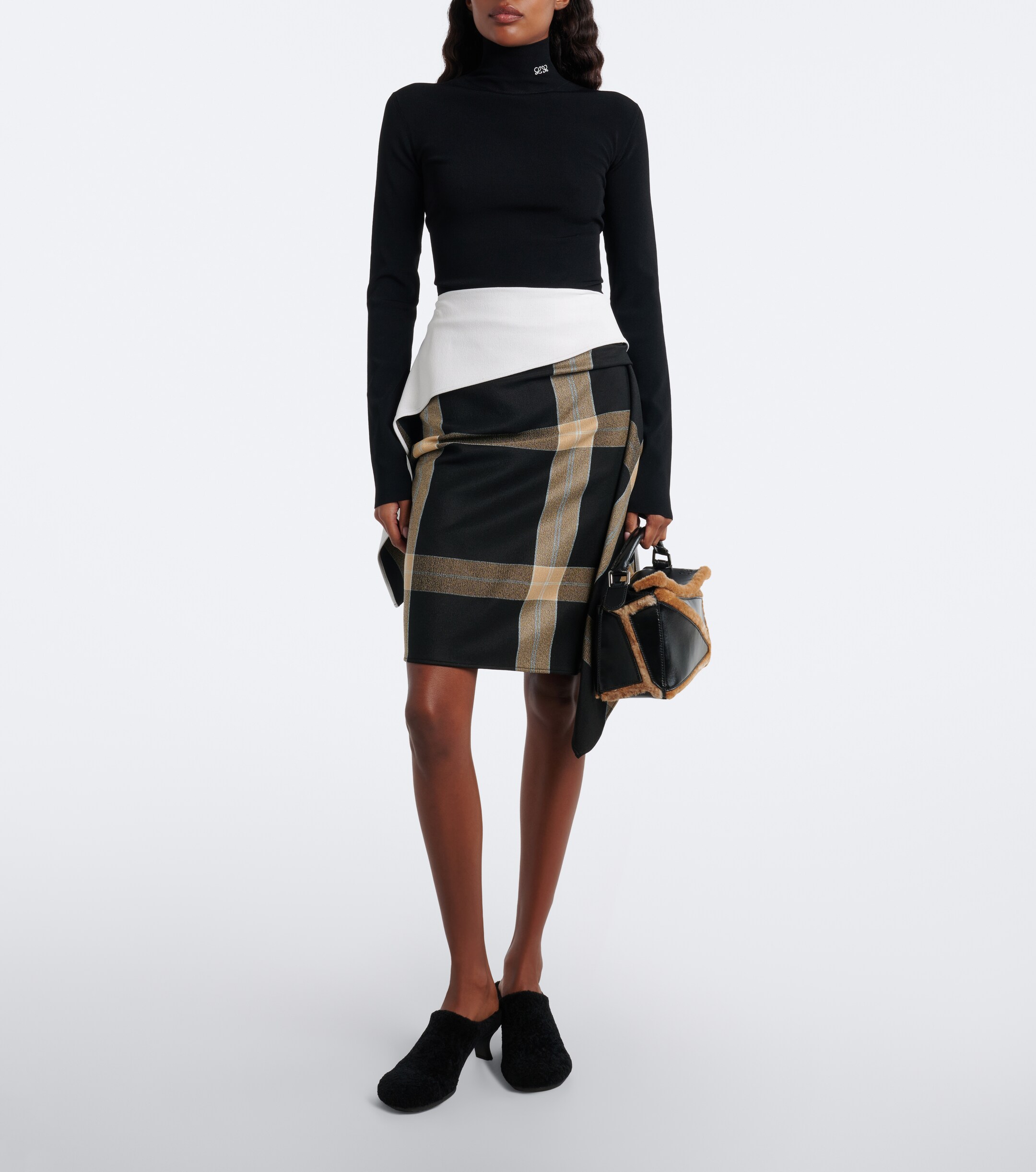 Loewe Loewe Puzzle Aviator Small leather top-handle bag