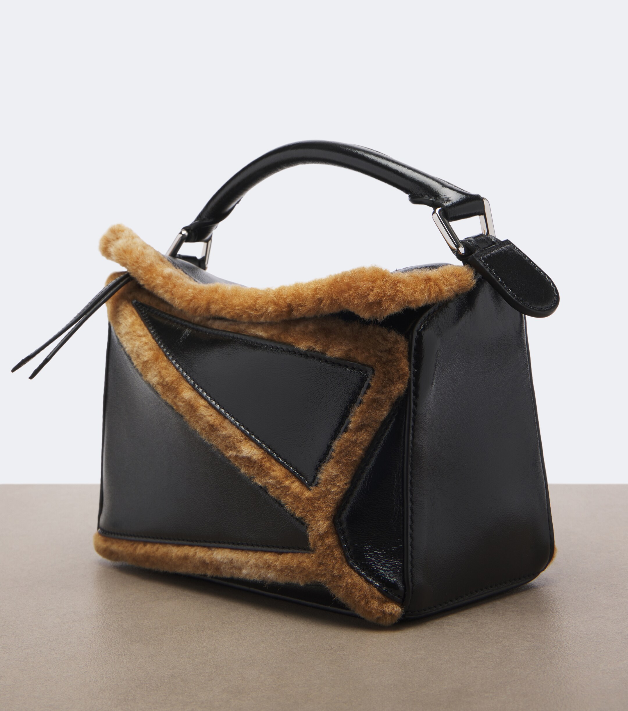 Loewe Loewe Puzzle Aviator Small leather top-handle bag