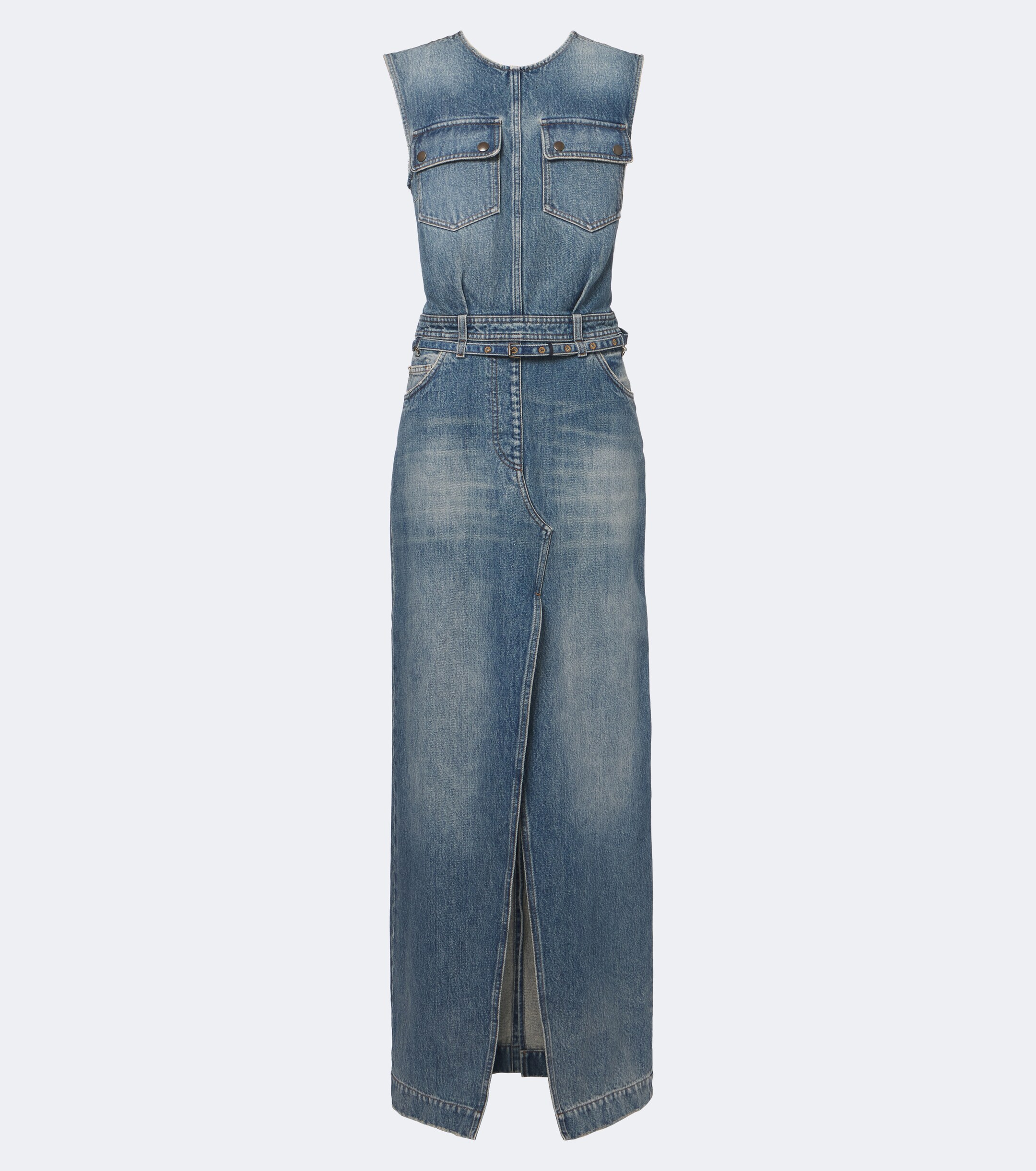 Dries Van Noten Dries Van Noten Denim faded maxi dress