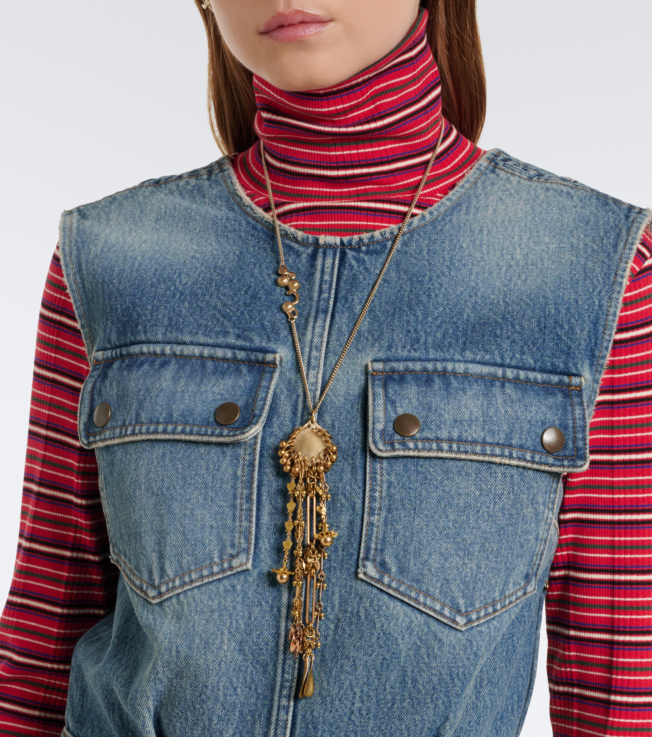 Dries Van Noten Dries Van Noten Denim faded maxi dress