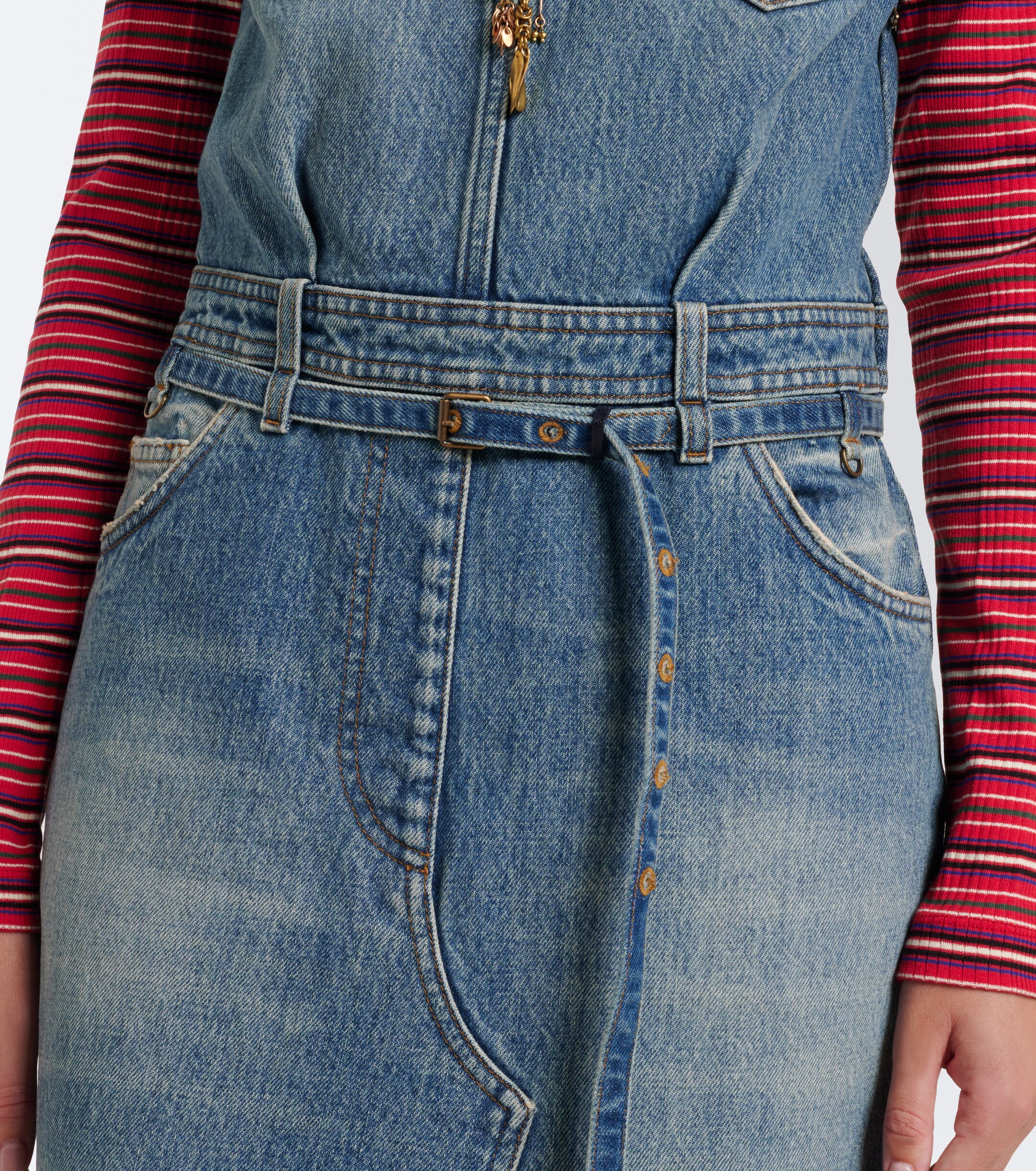 Dries Van Noten Dries Van Noten Denim faded maxi dress