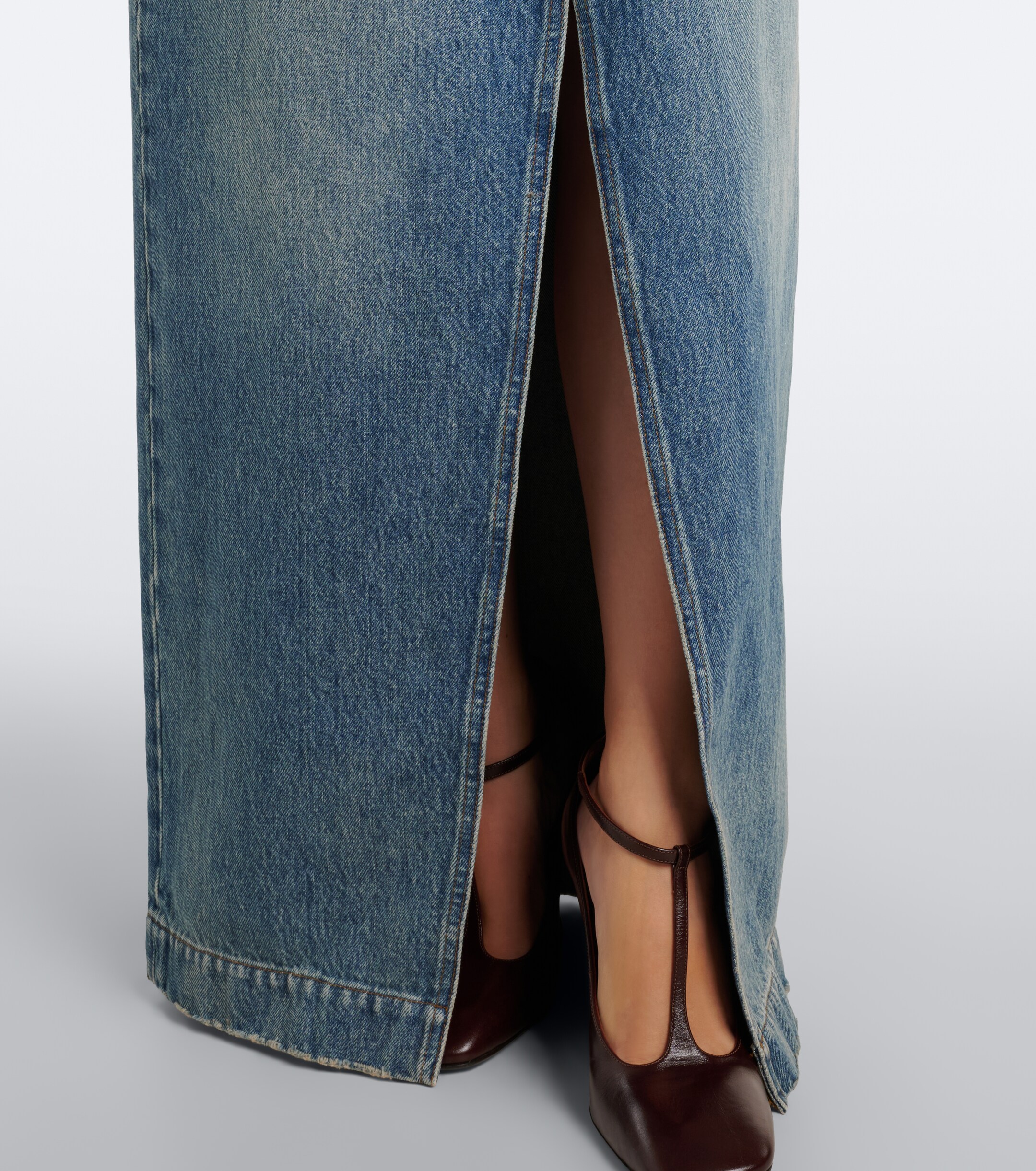 Dries Van Noten Dries Van Noten Denim faded maxi dress