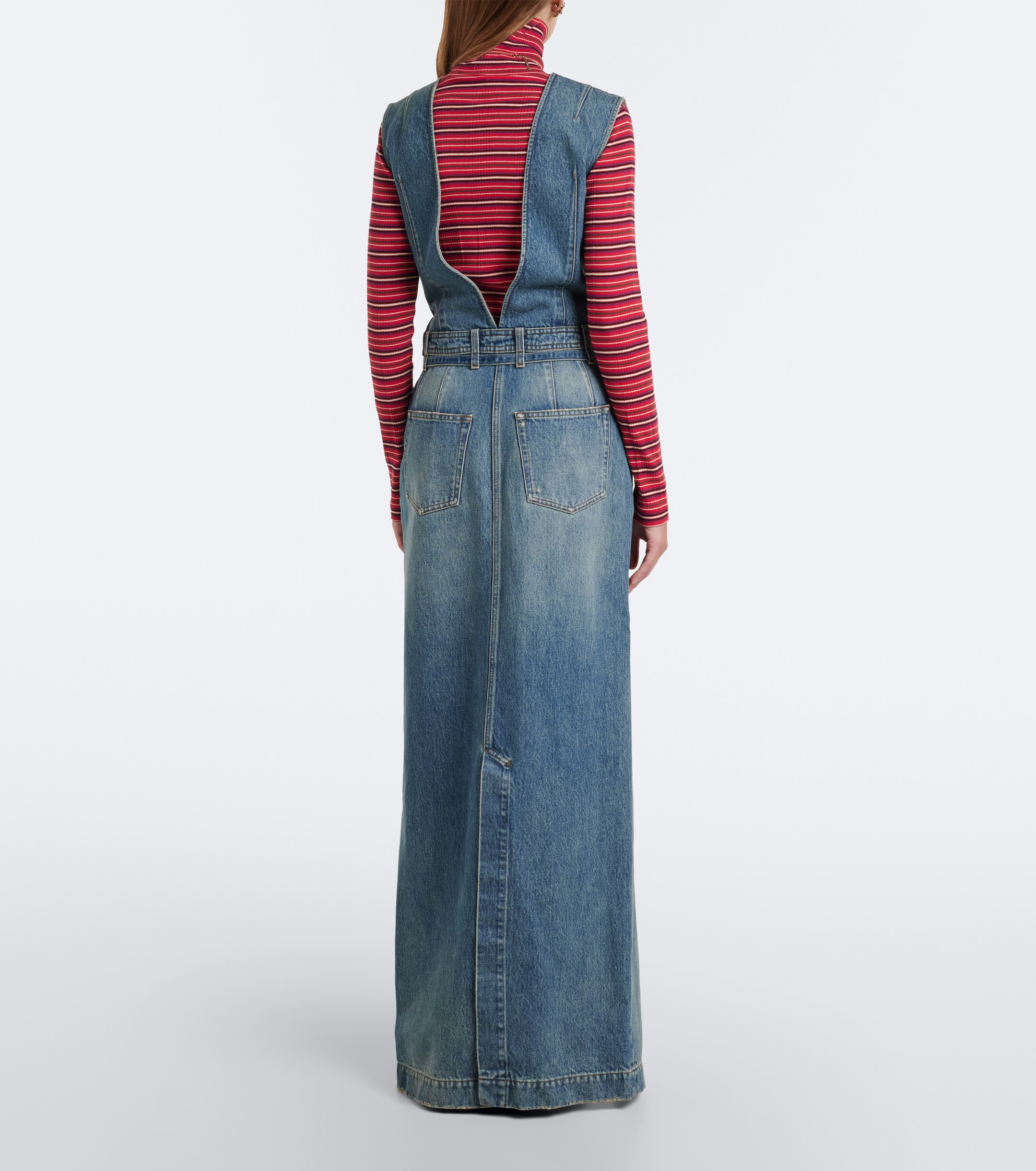 Dries Van Noten Dries Van Noten Denim faded maxi dress