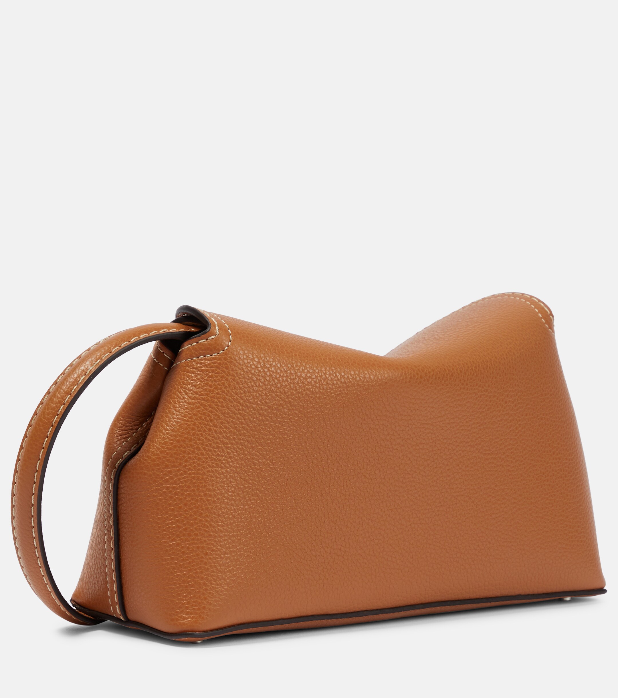 TOTEME T-Lock leather clutch
