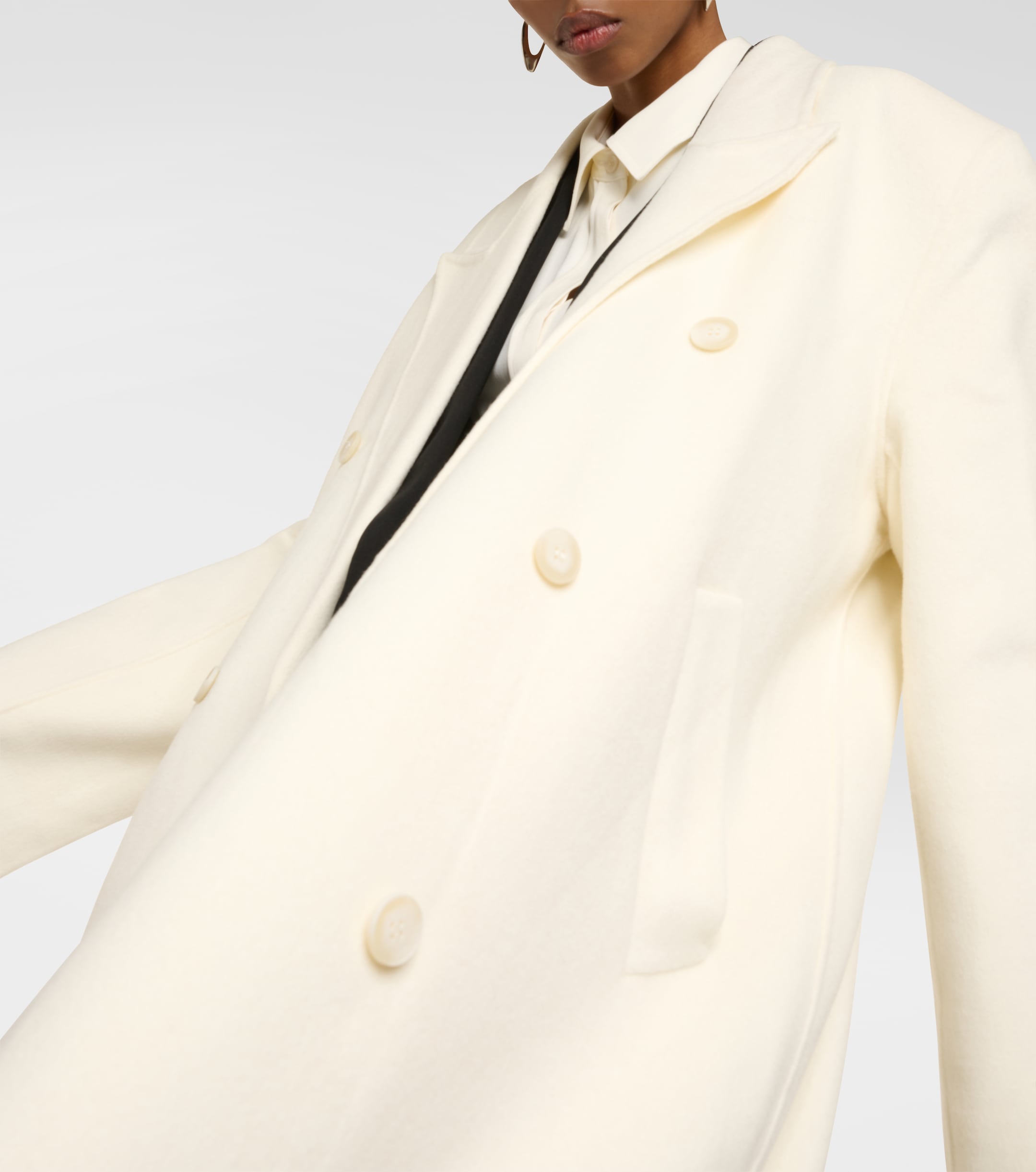 The Frankie Shop Gaia oversized wool-blend coat