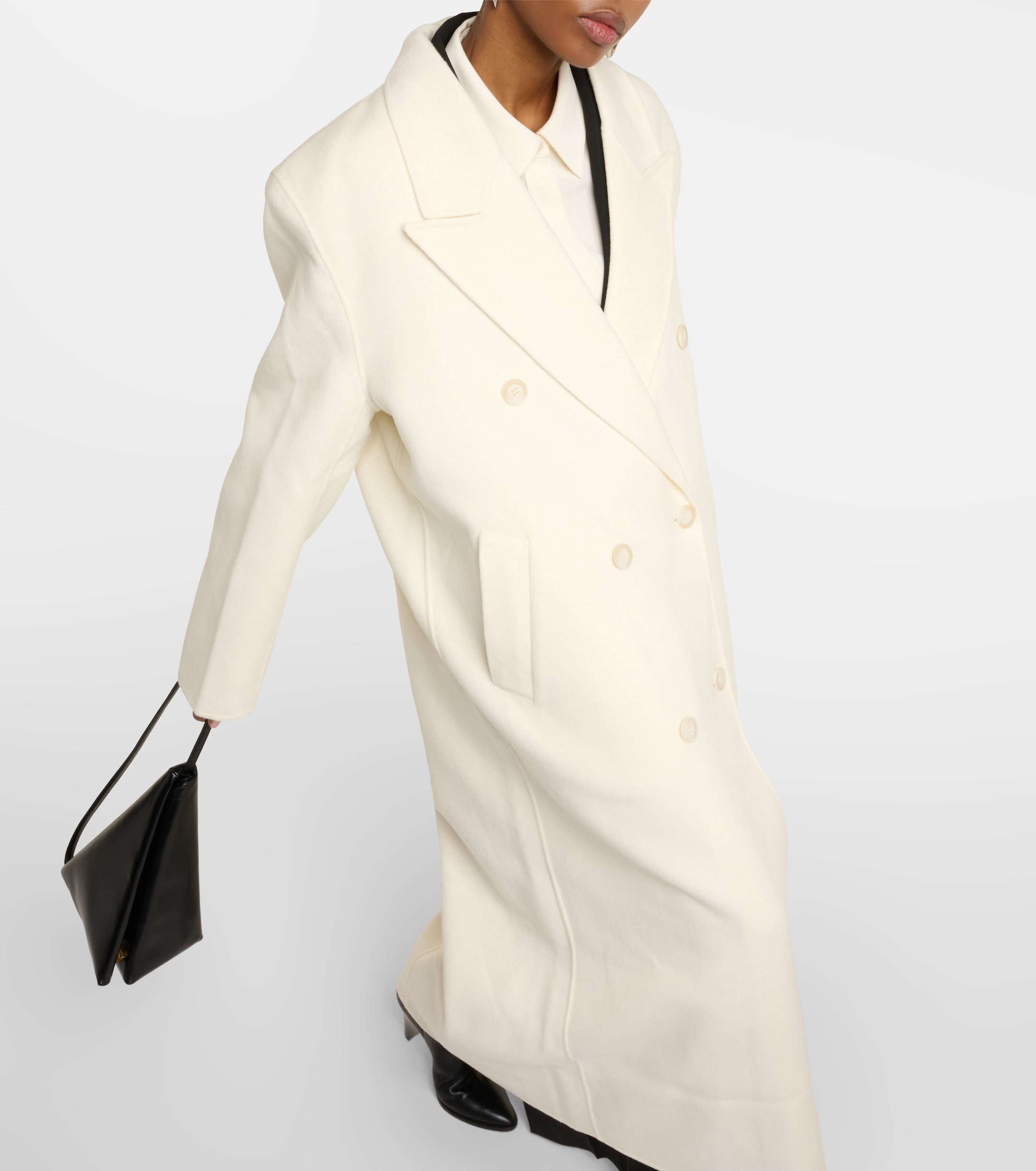 The Frankie Shop Gaia oversized wool-blend coat