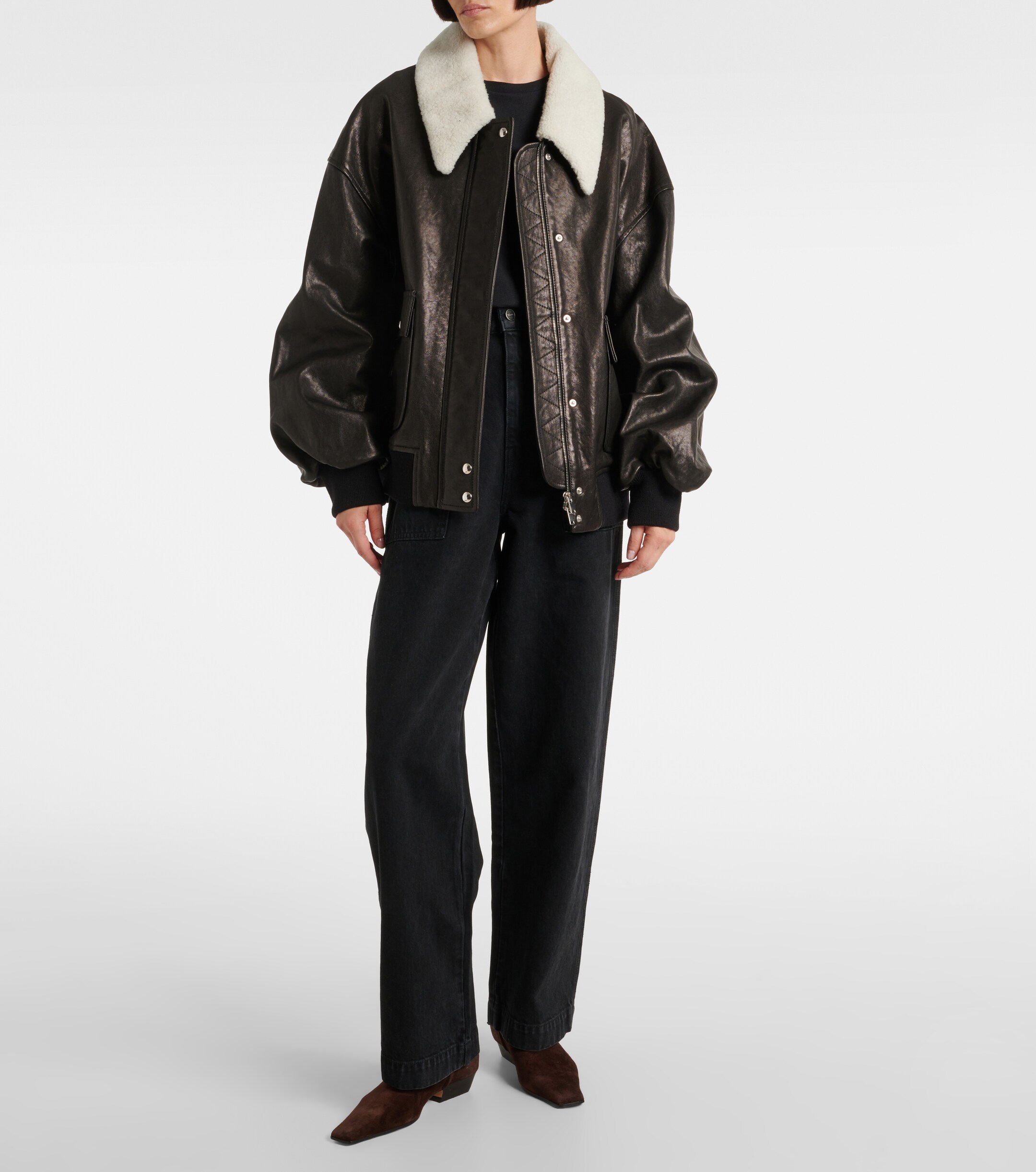 KHAITE Hewitt high-rise straight jeans