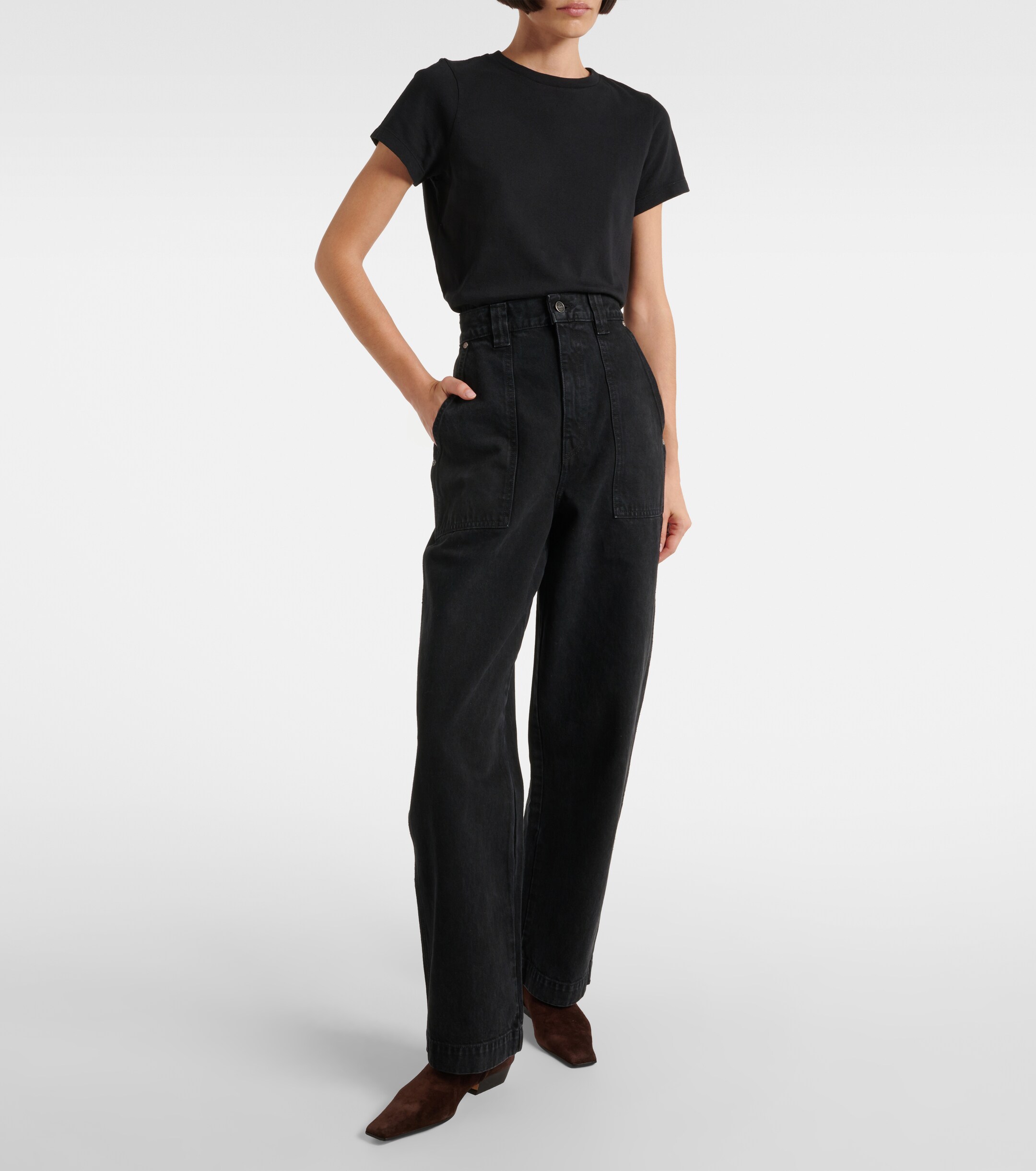 KHAITE Hewitt high-rise straight jeans thumbnail