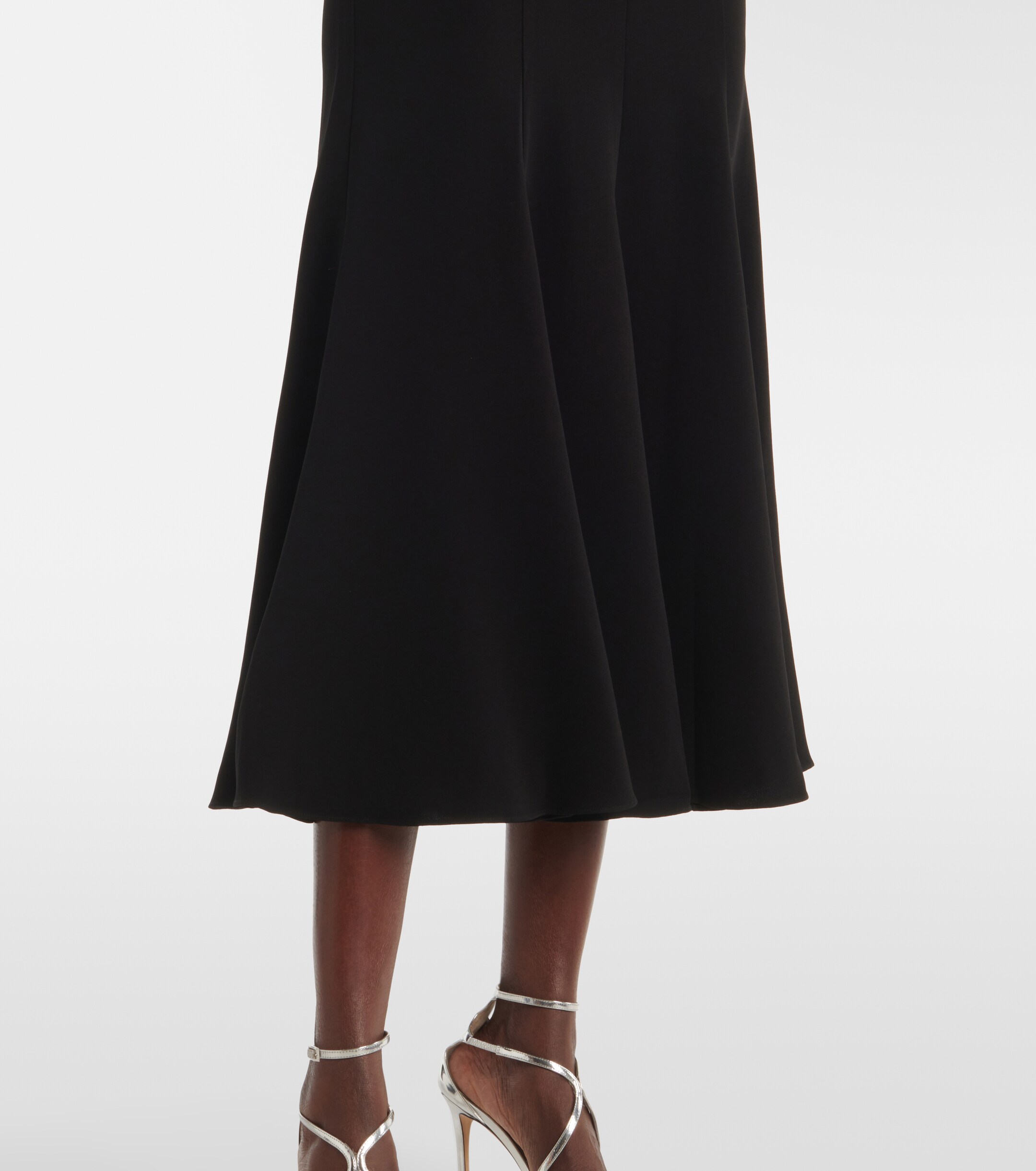 navy blue dress for baby girl Roland Mouret Asymmetric cady midi dress Roland Mouret main image 1