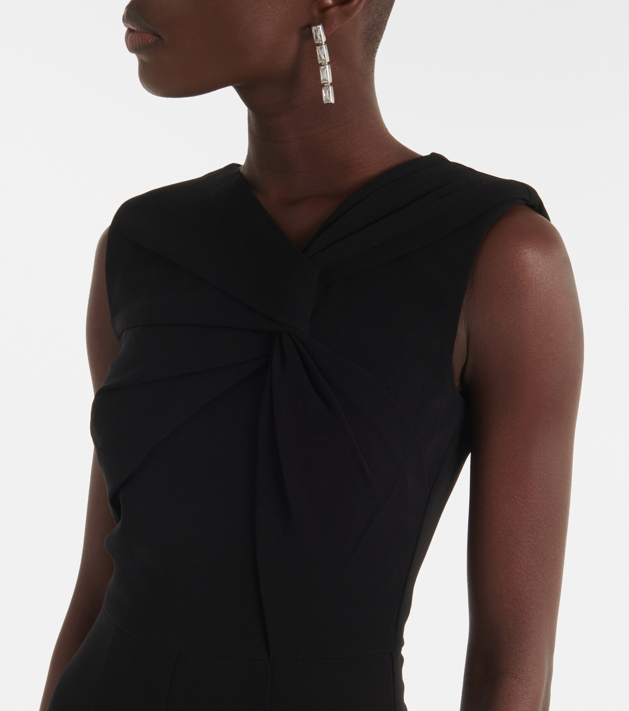 navy blue dress for baby girl Cady Maxi Dress by Roland Mouret main image 1