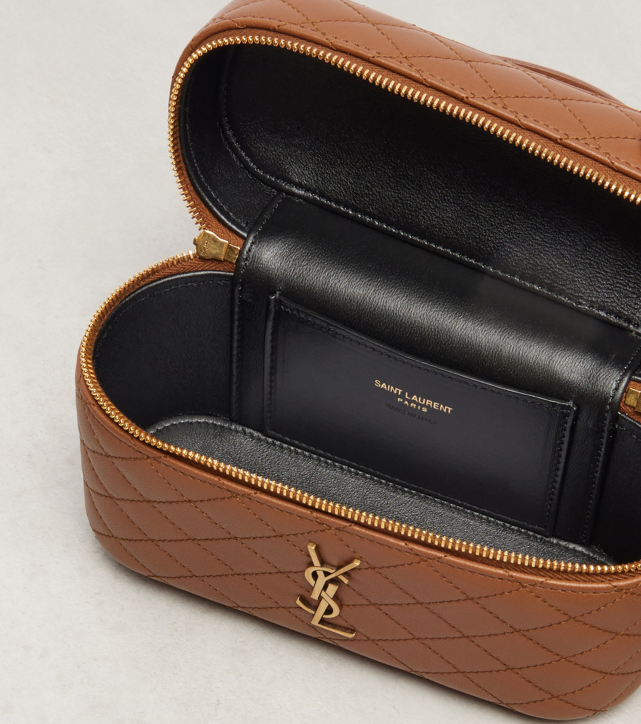 Saint Laurent Saint Laurent Gaby leather vanity bag