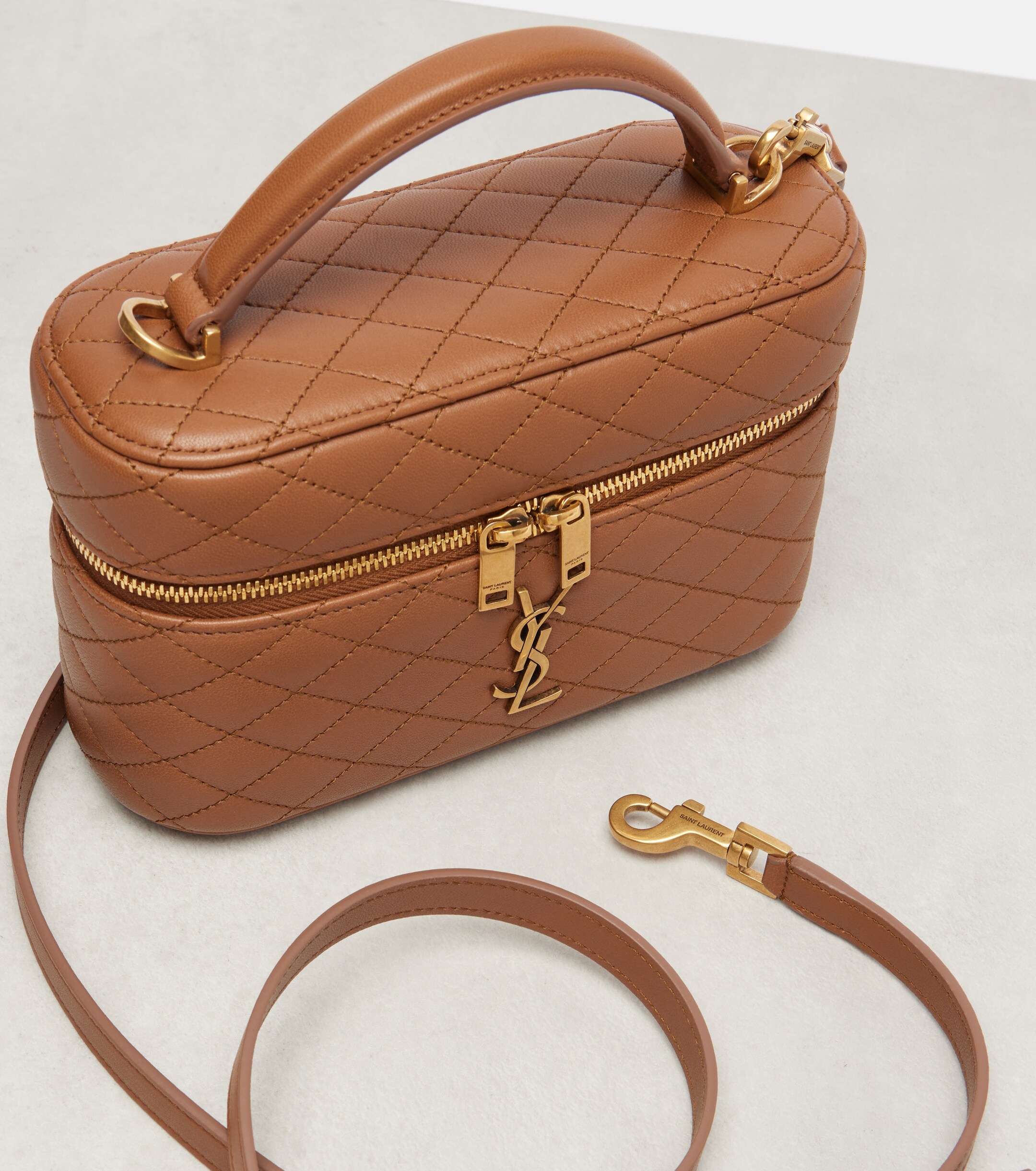 Saint Laurent Saint Laurent Gaby leather vanity bag