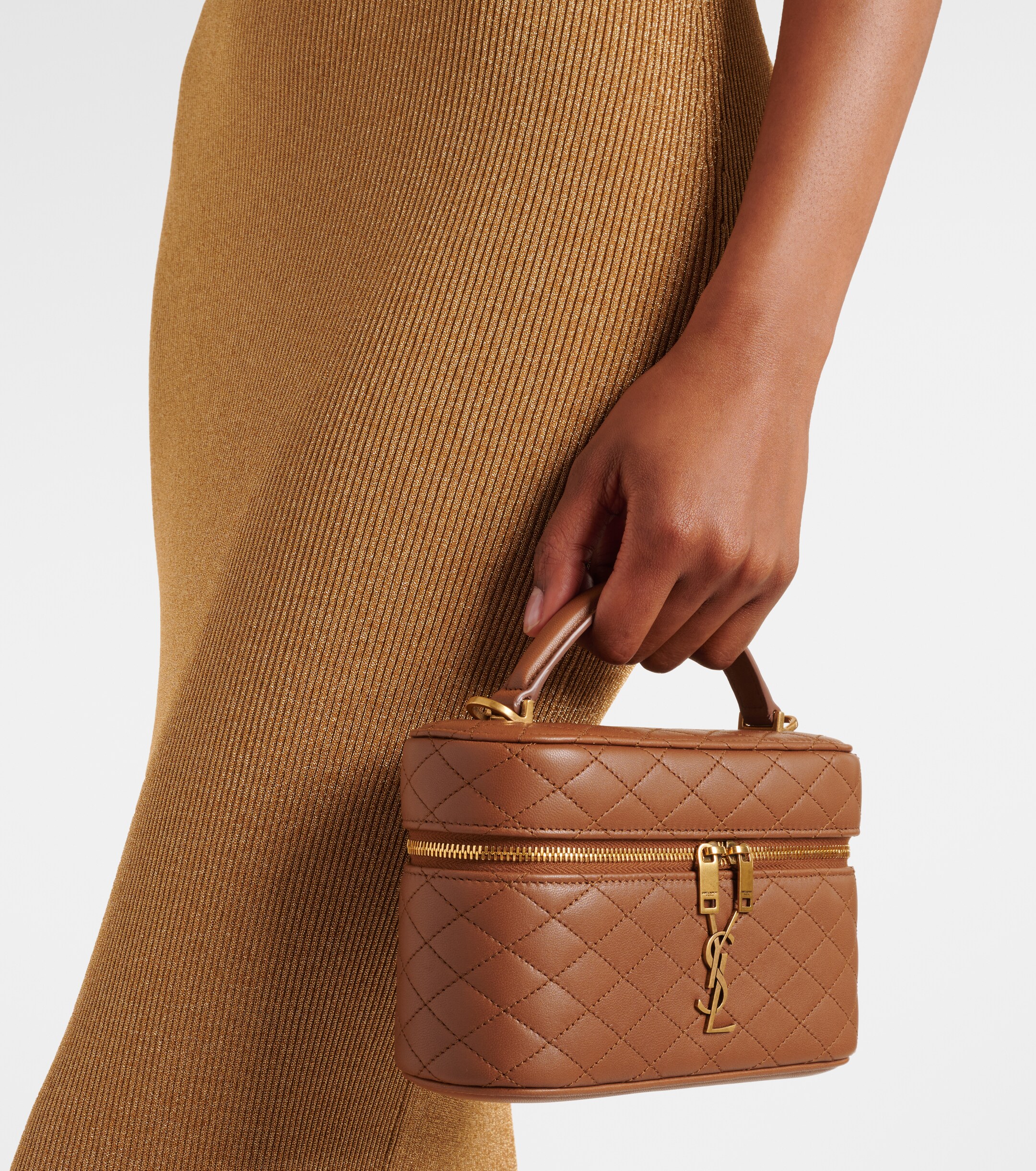 Saint Laurent Saint Laurent Gaby leather vanity bag
