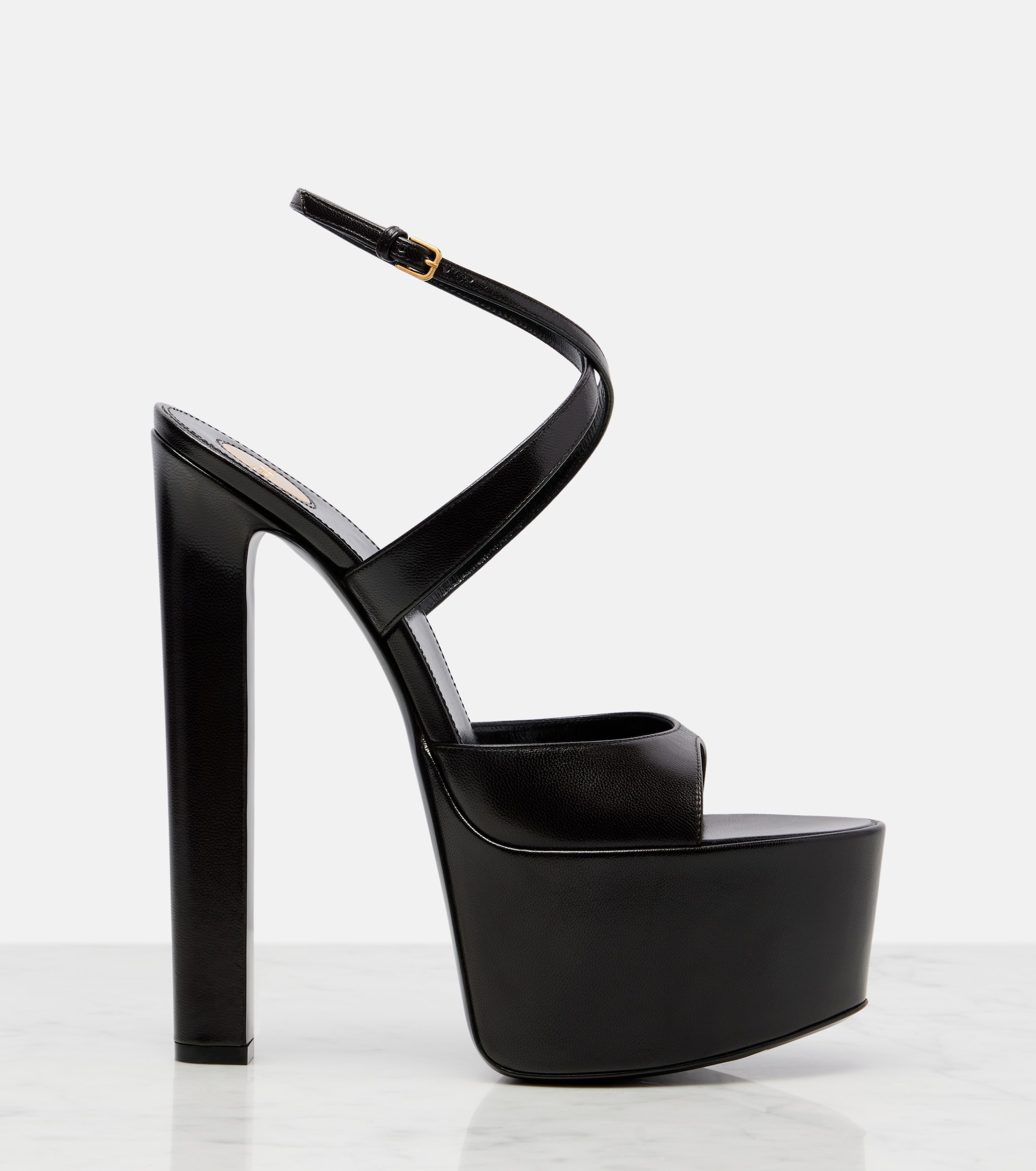 Saint Laurent Kika 180 leather platform sandals