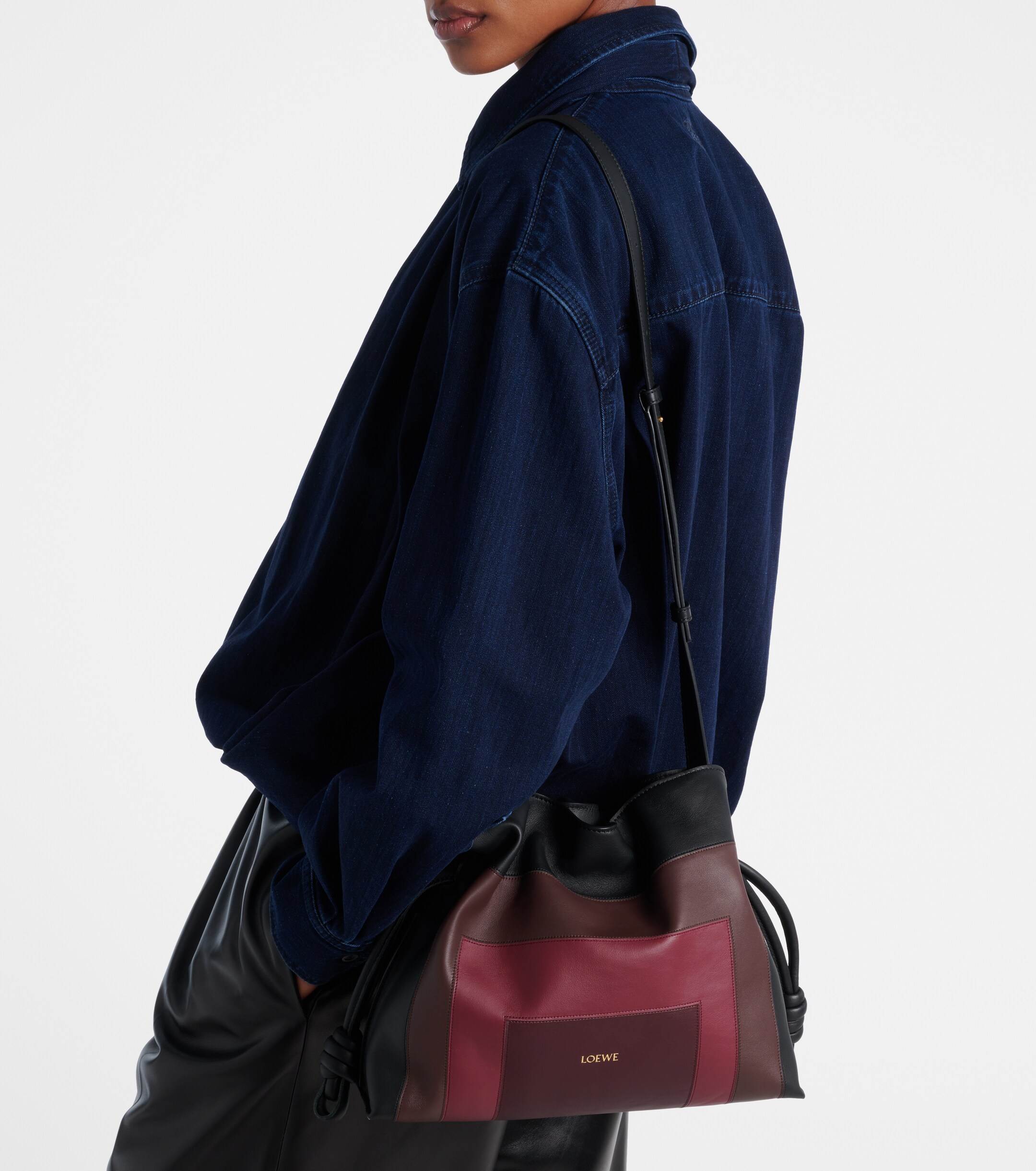 Loewe Flamenco Medium leather clutch